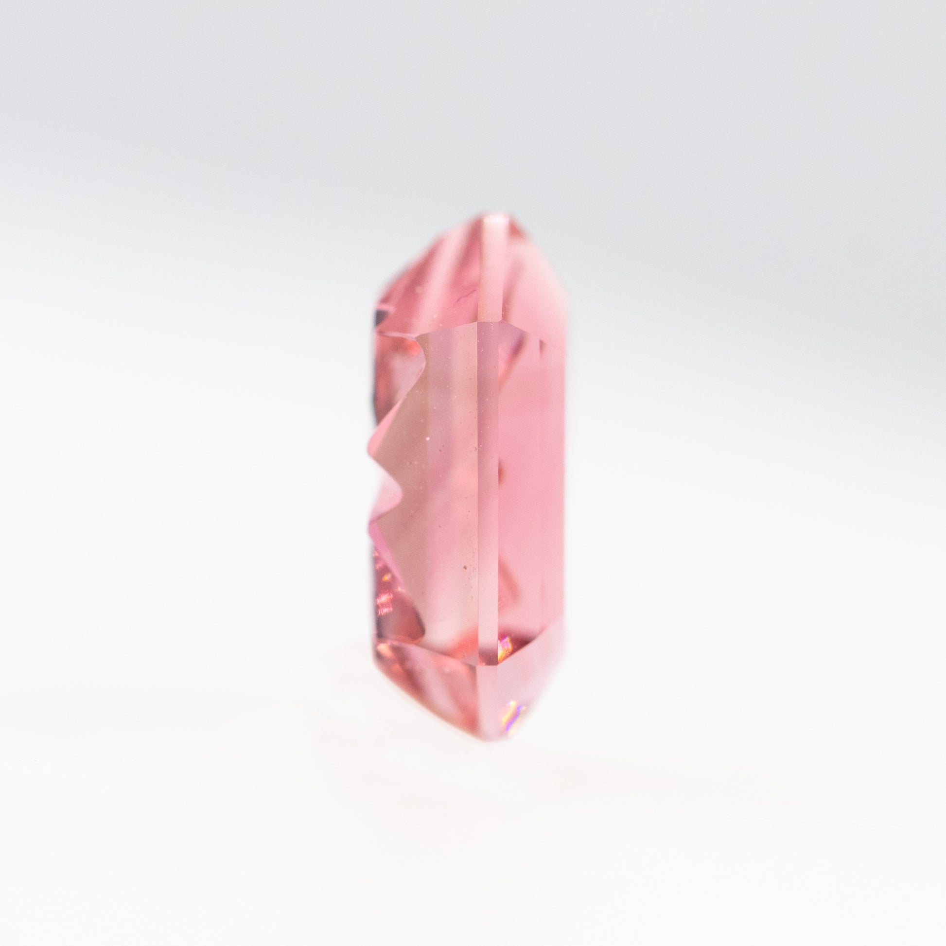 1.28 Carat Hexagon Fantasy Cut Pink Tourmaline for Custom Work - Inventory Code PHT128 - Midwinter Co. Alternative Bridal Rings and Modern Fine Jewelry