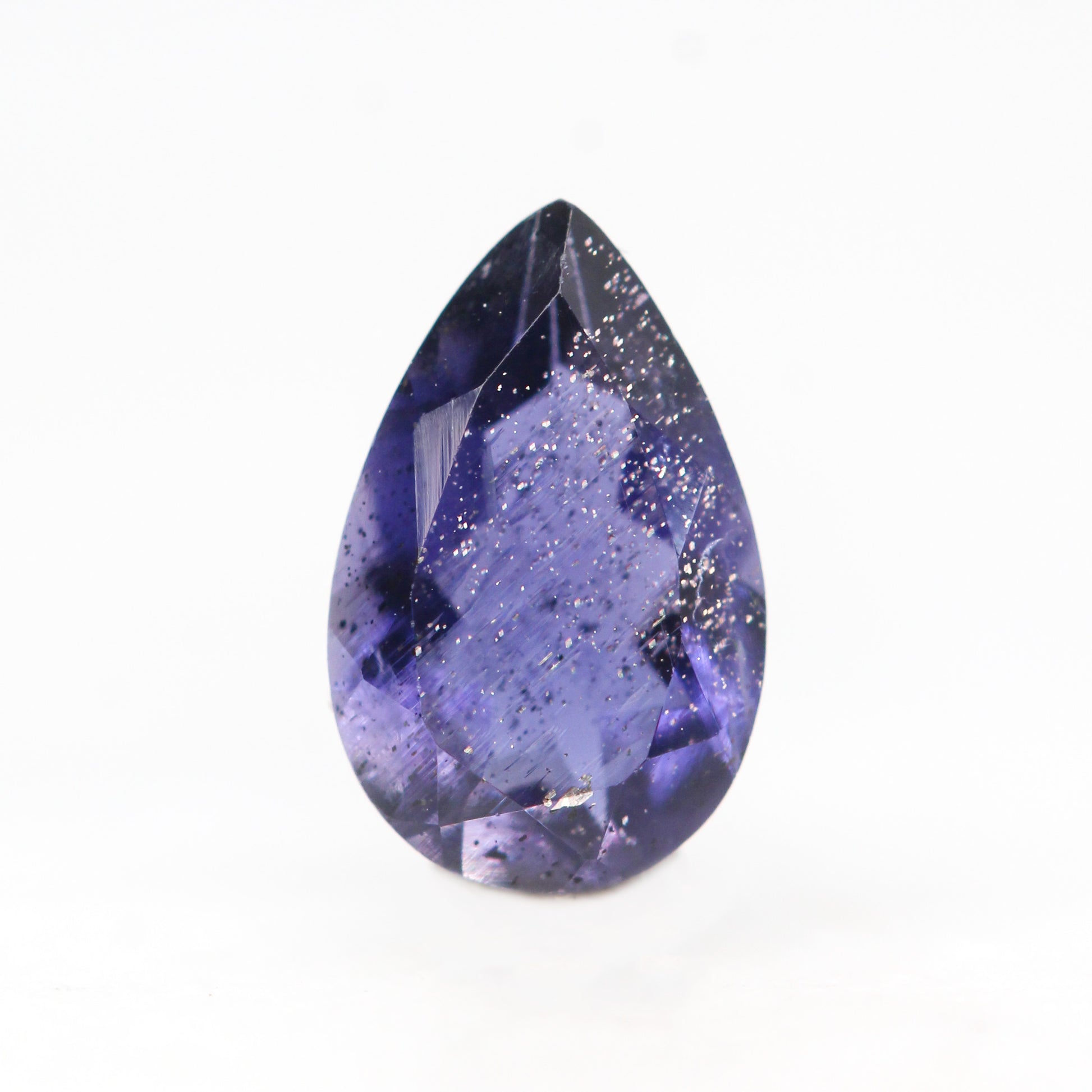 Carat Pear Iolite Gemstone Custom Jewelry Design