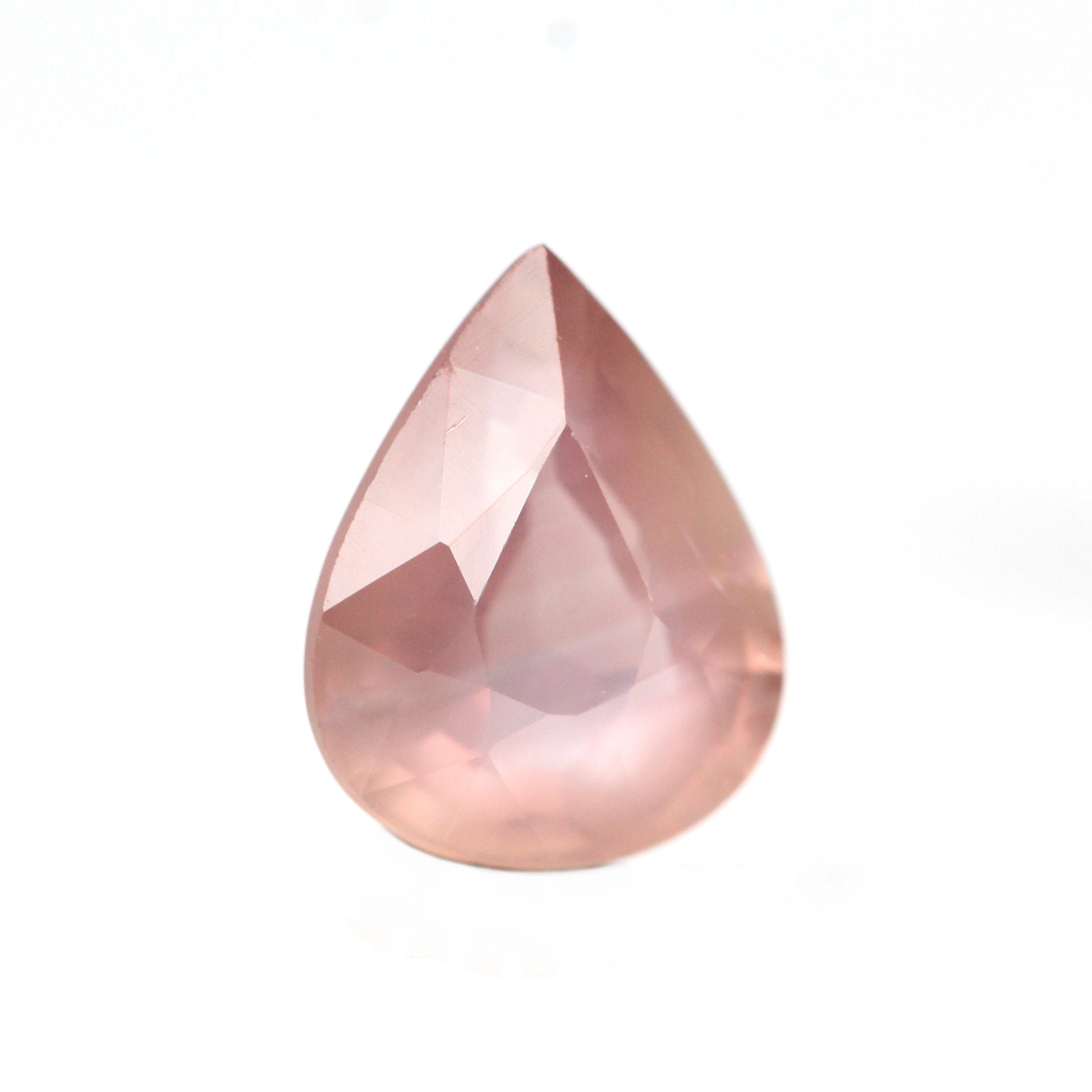 1.44 Carat Opalescent Peach Pear Sapphire for Custom Work - Inventory Code PPS144 - Midwinter Co. Alternative Bridal Rings and Modern Fine Jewelry