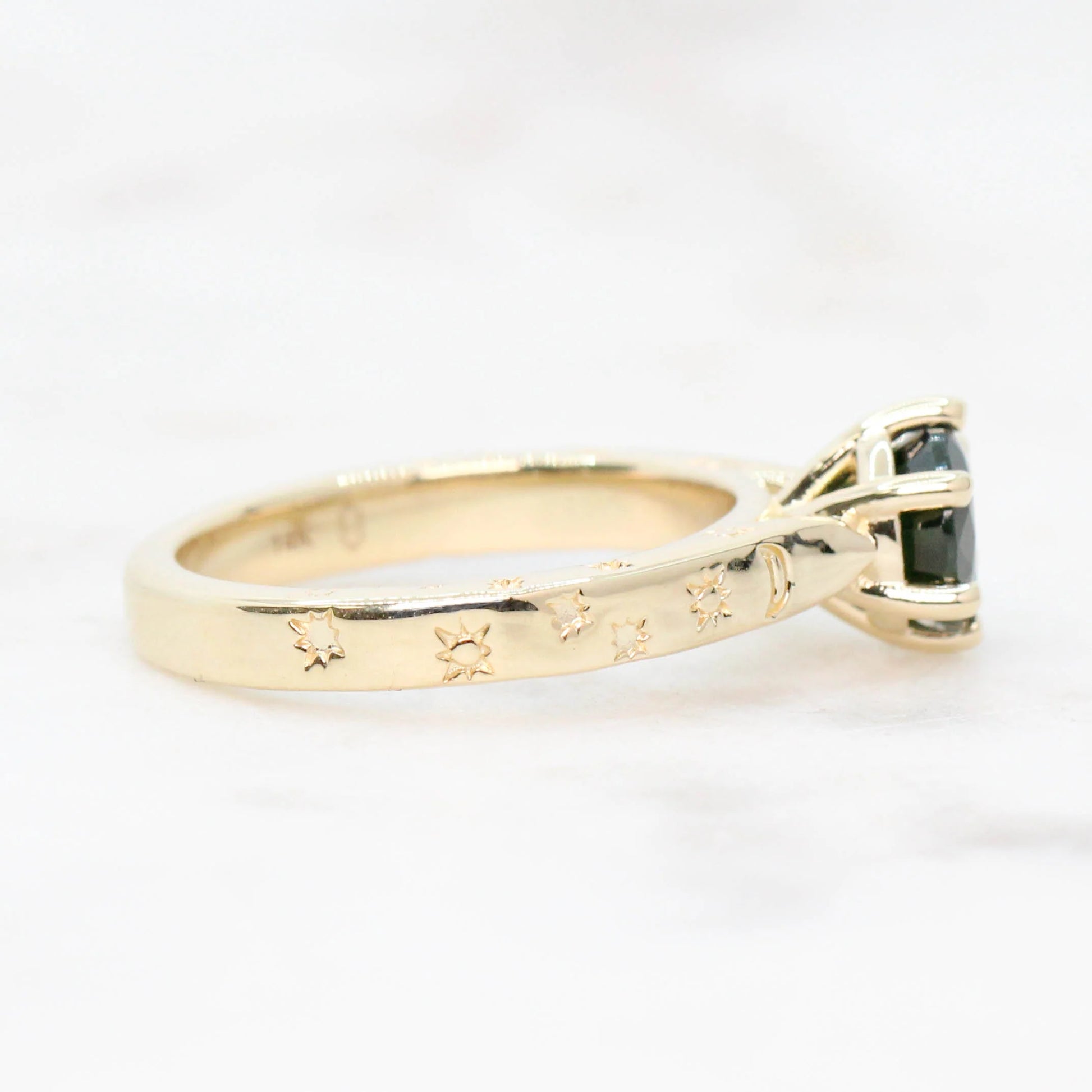 Custom Sun & Moon Setting - Midwinter Co. Alternative Bridal Rings and Modern Fine Jewelry