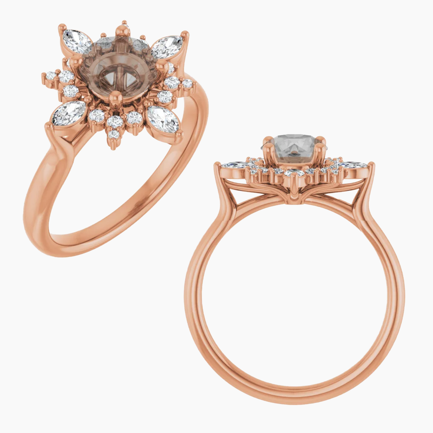Pema Setting - Midwinter Co. Alternative Bridal Rings and Modern Fine Jewelry