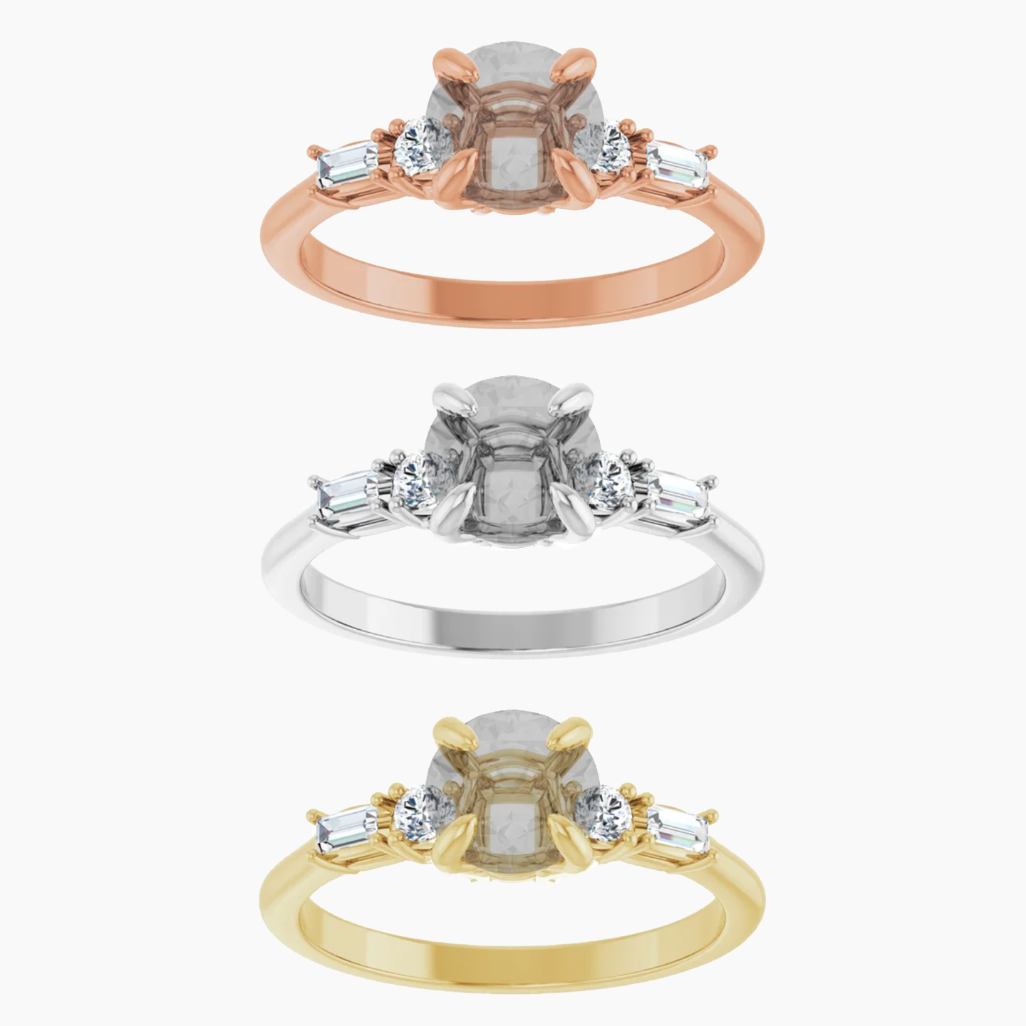 River Setting - Midwinter Co. Alternative Bridal Rings and Modern Fine Jewelry
