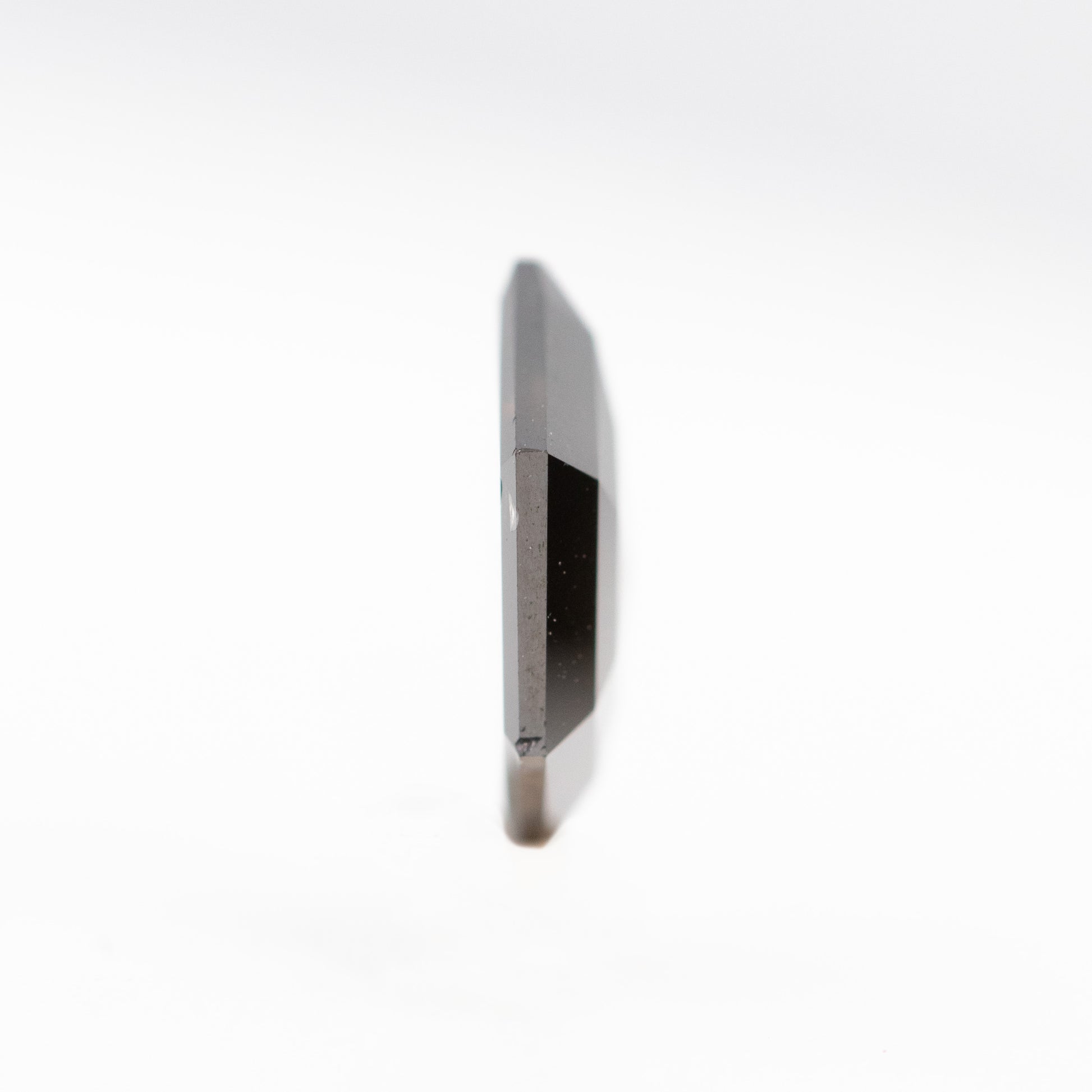 1.11 Carat Smoky Black Hexagon Salt and Pepper Diamond for Custom Work - Inventory Code SBH111 - Midwinter Co. Alternative Bridal Rings and Modern Fine Jewelry