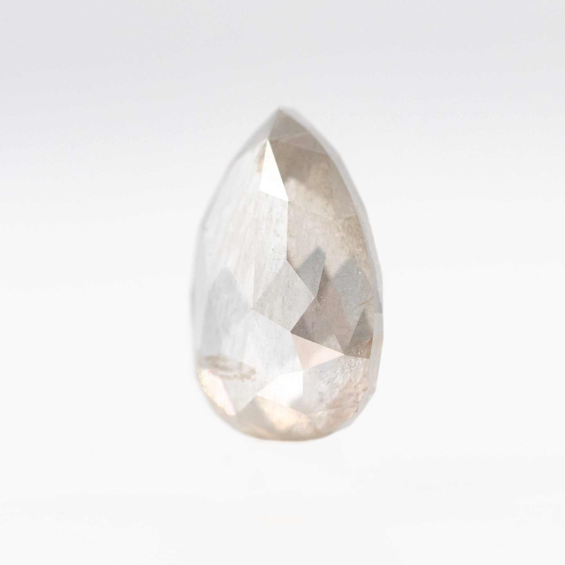 2.00 Carat Gray Pear Salt and Pepper Diamond for Custom Work - Inventory Code SCP200 - Midwinter Co. Alternative Bridal Rings and Modern Fine Jewelry