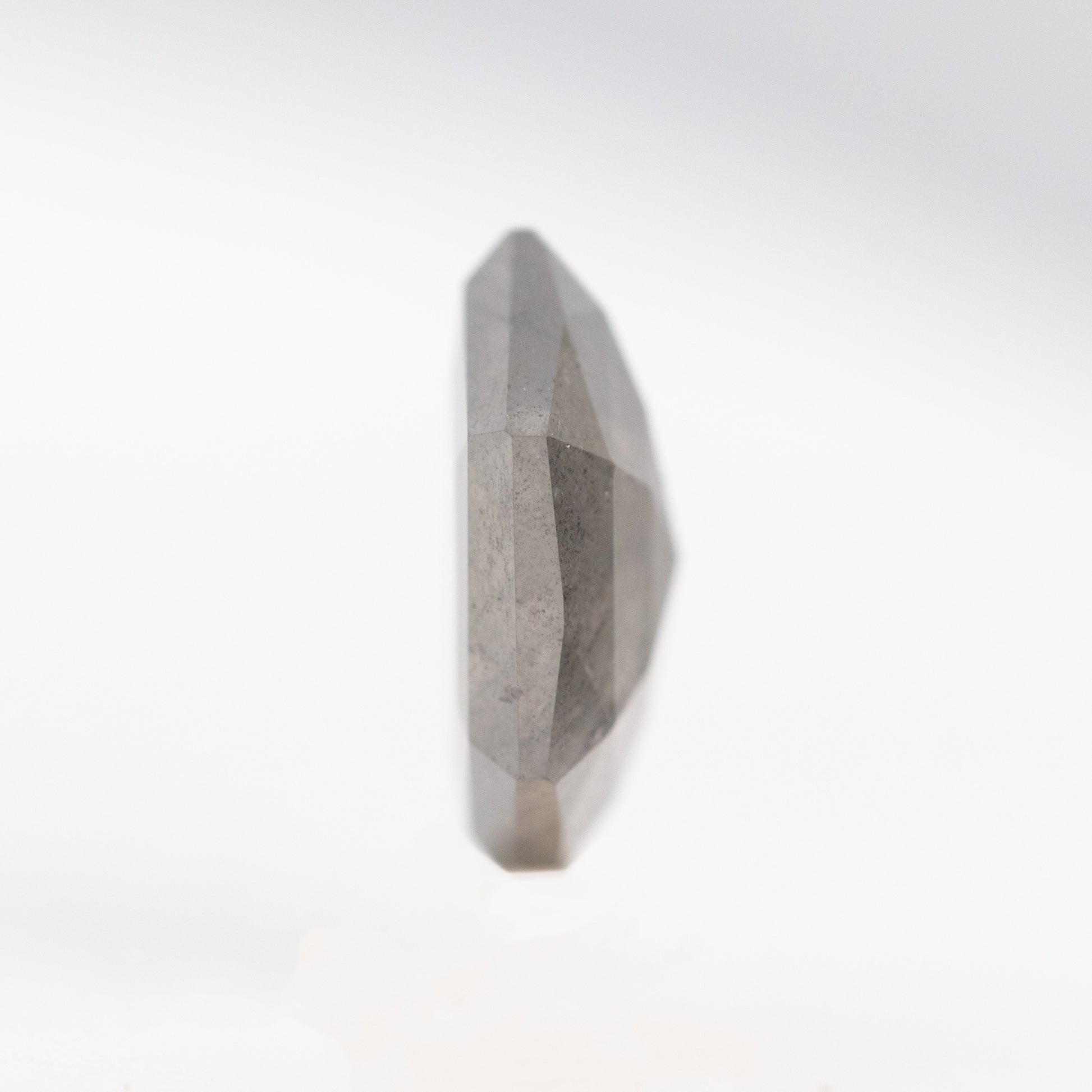 1.54 Carat Gray Hexagon Salt and Pepper Diamond for Custom Work - Inventory Code SGH154 - Midwinter Co. Alternative Bridal Rings and Modern Fine Jewelry