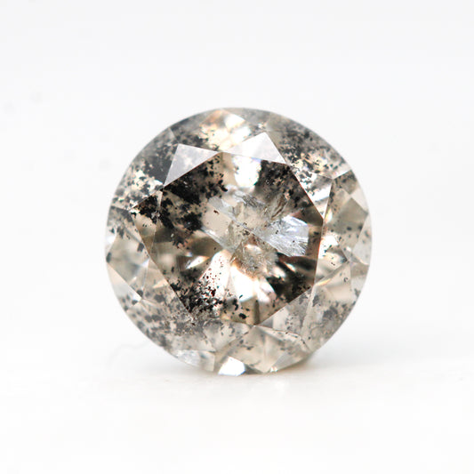 1.18 Carat Round Stormy Champagne Salt and Pepper Diamond for Custom Work - Inventory Code SGR118