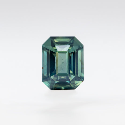 1.14 Carat Teal Emerald Cut Sapphire for Custom Work - Inventory Code TECS114