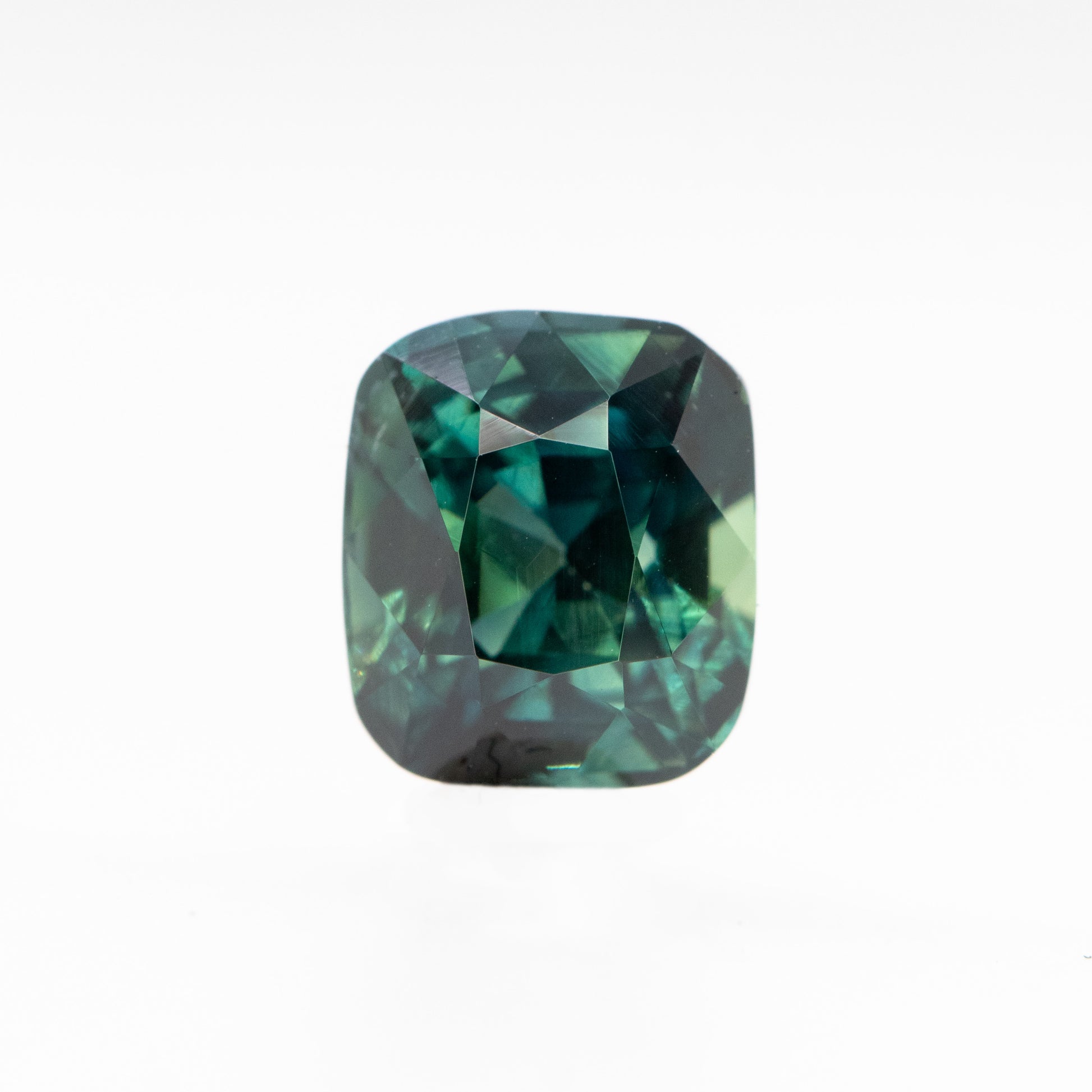 2.02 Carat Teal Elongated Cushion Sapphire for Custom Work - Inventory Code TECS202 - Midwinter Co. Alternative Bridal Rings and Modern Fine Jewelry