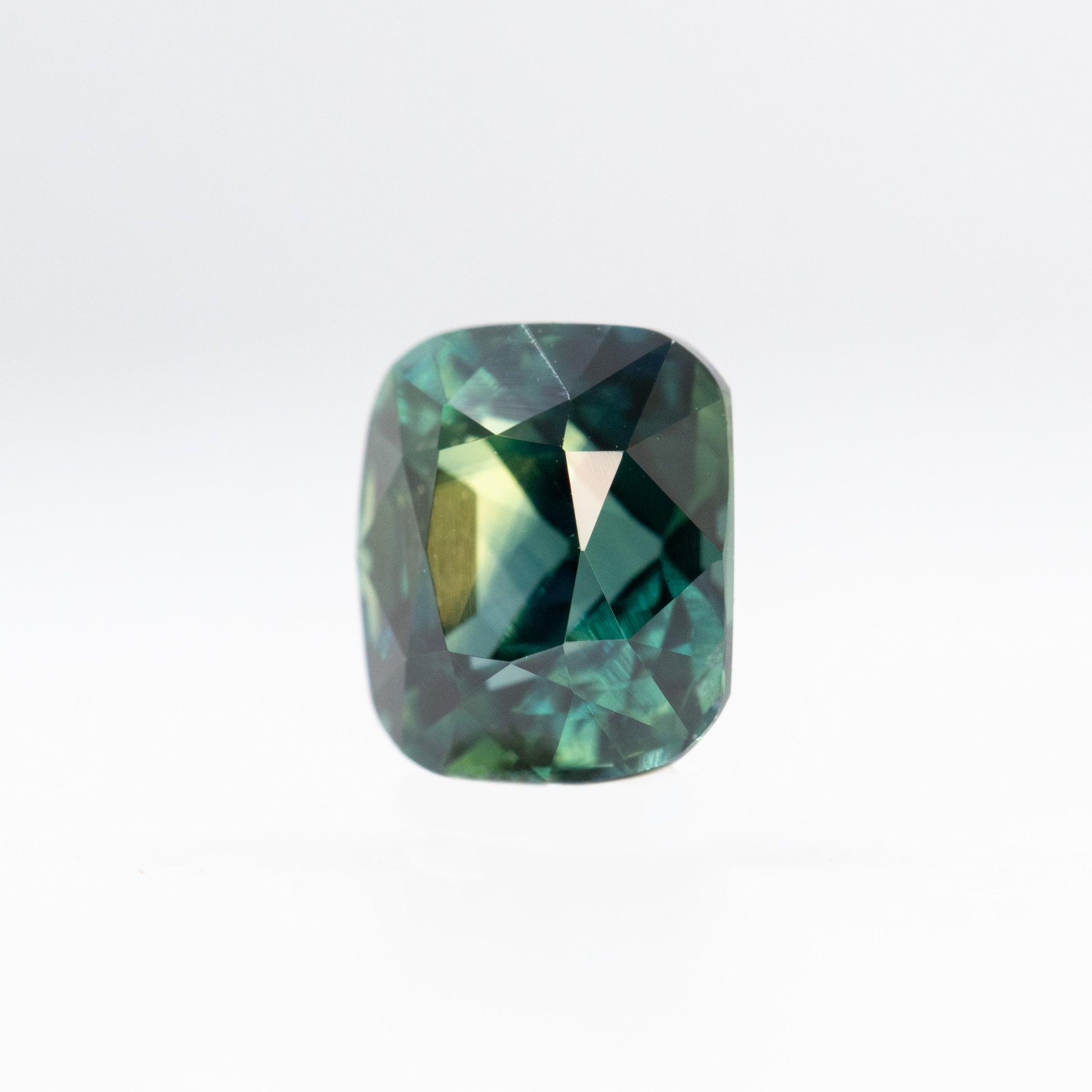 2.02 Carat Teal Elongated Cushion Sapphire for Custom Work - Inventory Code TECS202 - Midwinter Co. Alternative Bridal Rings and Modern Fine Jewelry