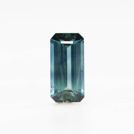1.02 Carat Teal Blue Emerald Cut Sapphire for Custom Work - Inventory Code TES102 - Midwinter Co. Alternative Bridal Rings and Modern Fine Jewelry