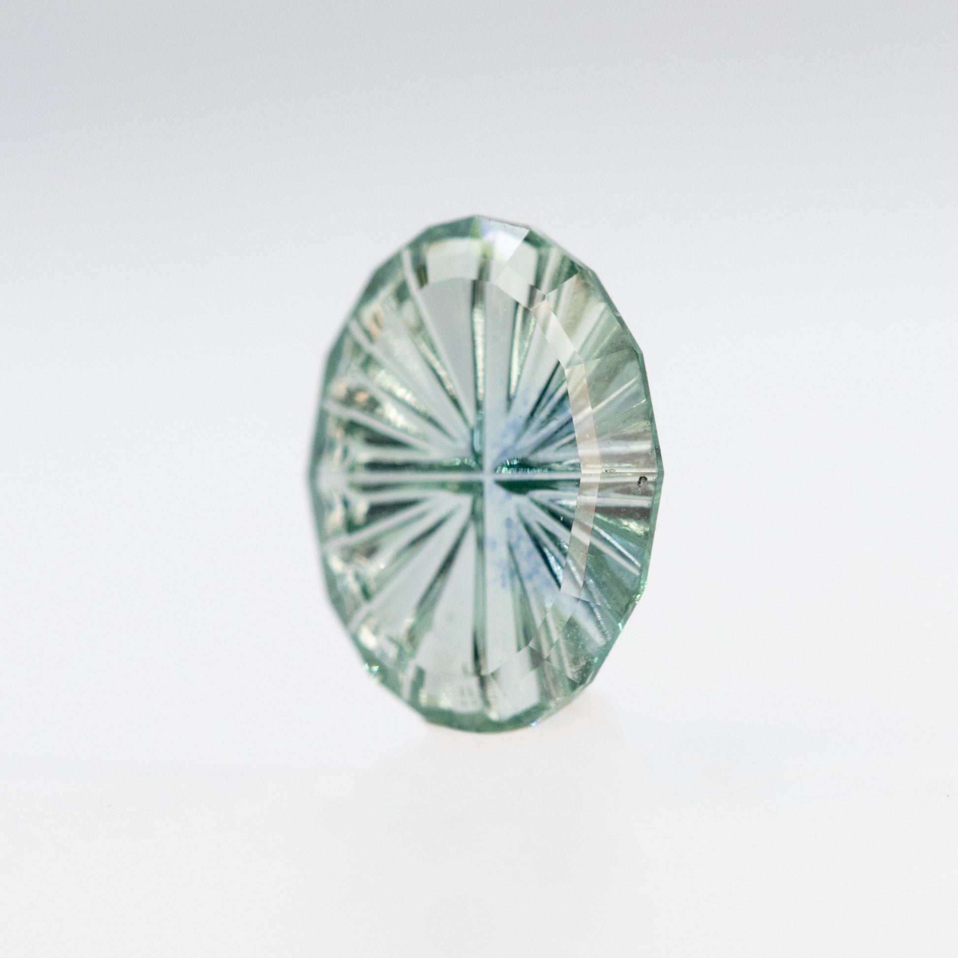 1.45 Carat Fantasy Cut Teal Blue Montana Sapphire for Custom Work - Inventory Code TFCS145 - Midwinter Co. Alternative Bridal Rings and Modern Fine Jewelry