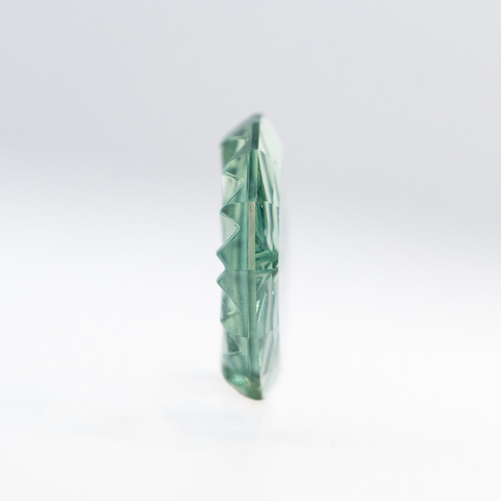 1.45 Carat Fantasy Cut Teal Blue Montana Sapphire for Custom Work - Inventory Code TFCS145 - Midwinter Co. Alternative Bridal Rings and Modern Fine Jewelry