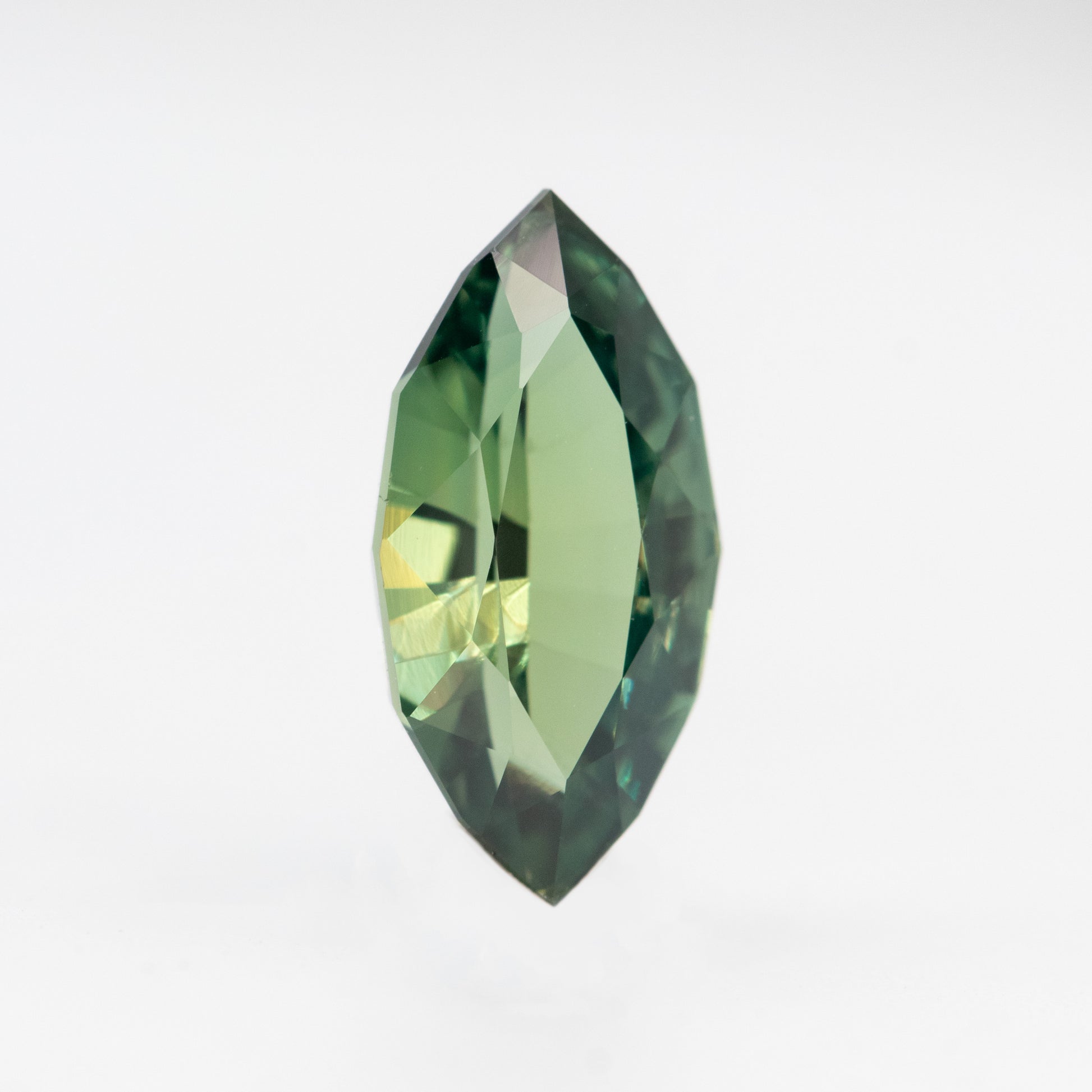 2.51 Carat Teal Green Marquise Sapphire for Custom Work - Inventory Code TGMS251 - Midwinter Co. Alternative Bridal Rings and Modern Fine Jewelry