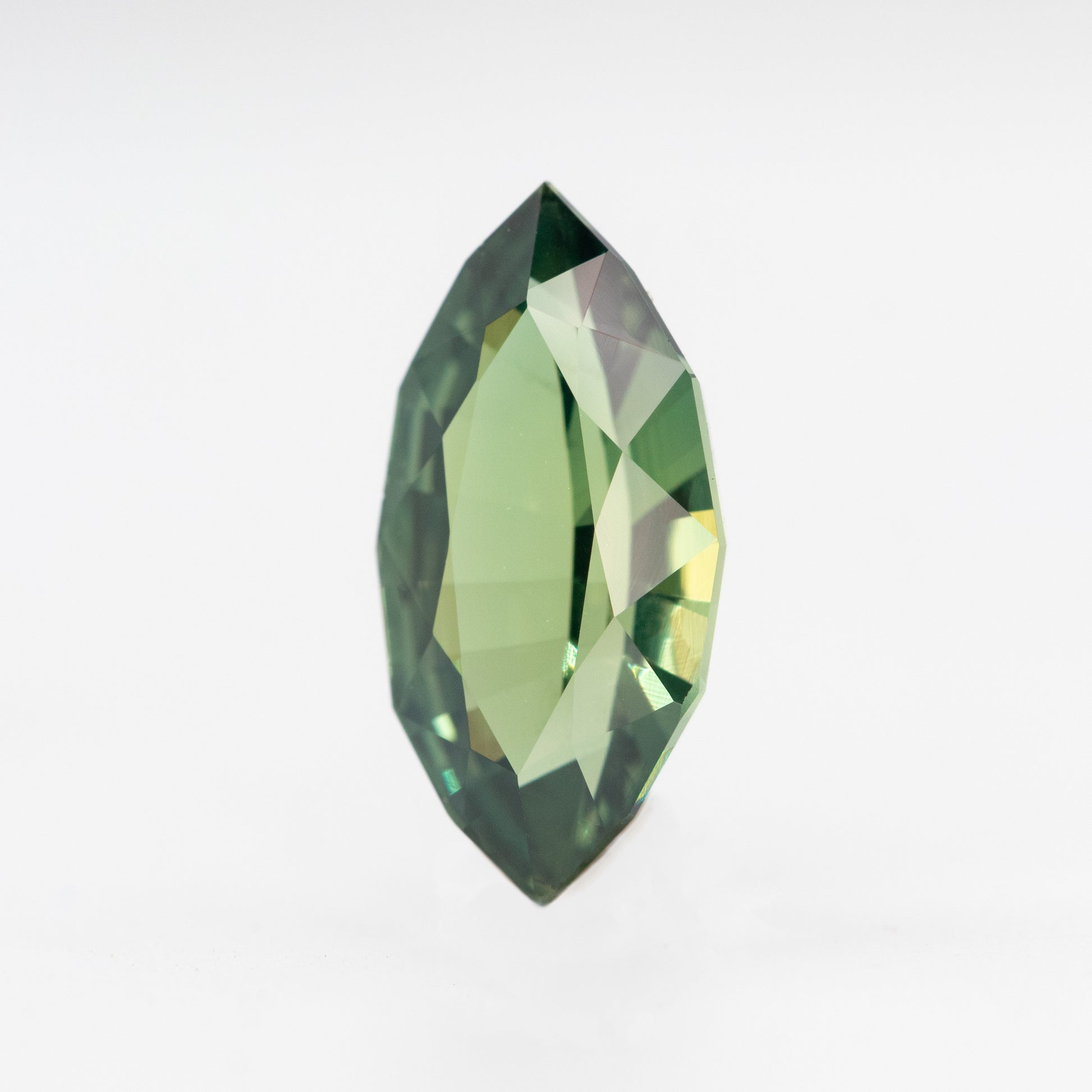 2.51 Carat Teal Green Marquise Sapphire for Custom Work - Inventory Code TGMS251 - Midwinter Co. Alternative Bridal Rings and Modern Fine Jewelry