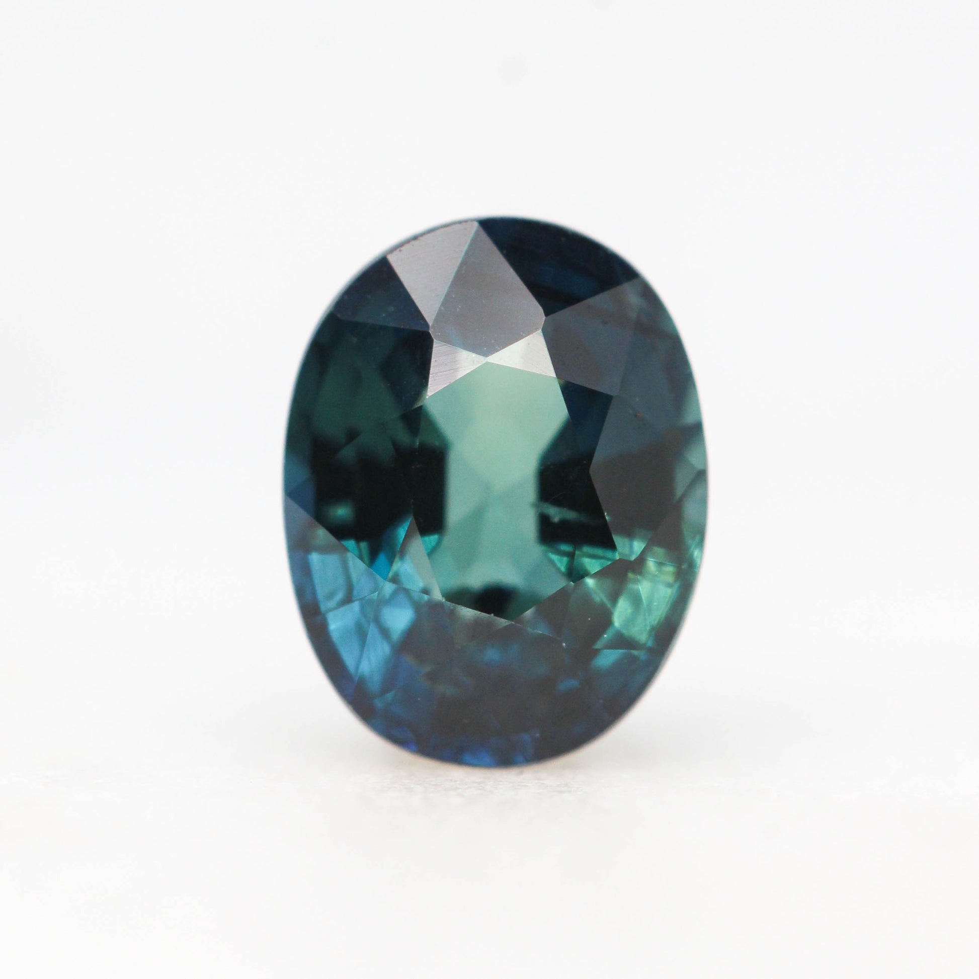 1.04 Carat Teal Oval Sapphire for Custom Work - Inventory Code TOS104 - Midwinter Co. Alternative Bridal Rings and Modern Fine Jewelry