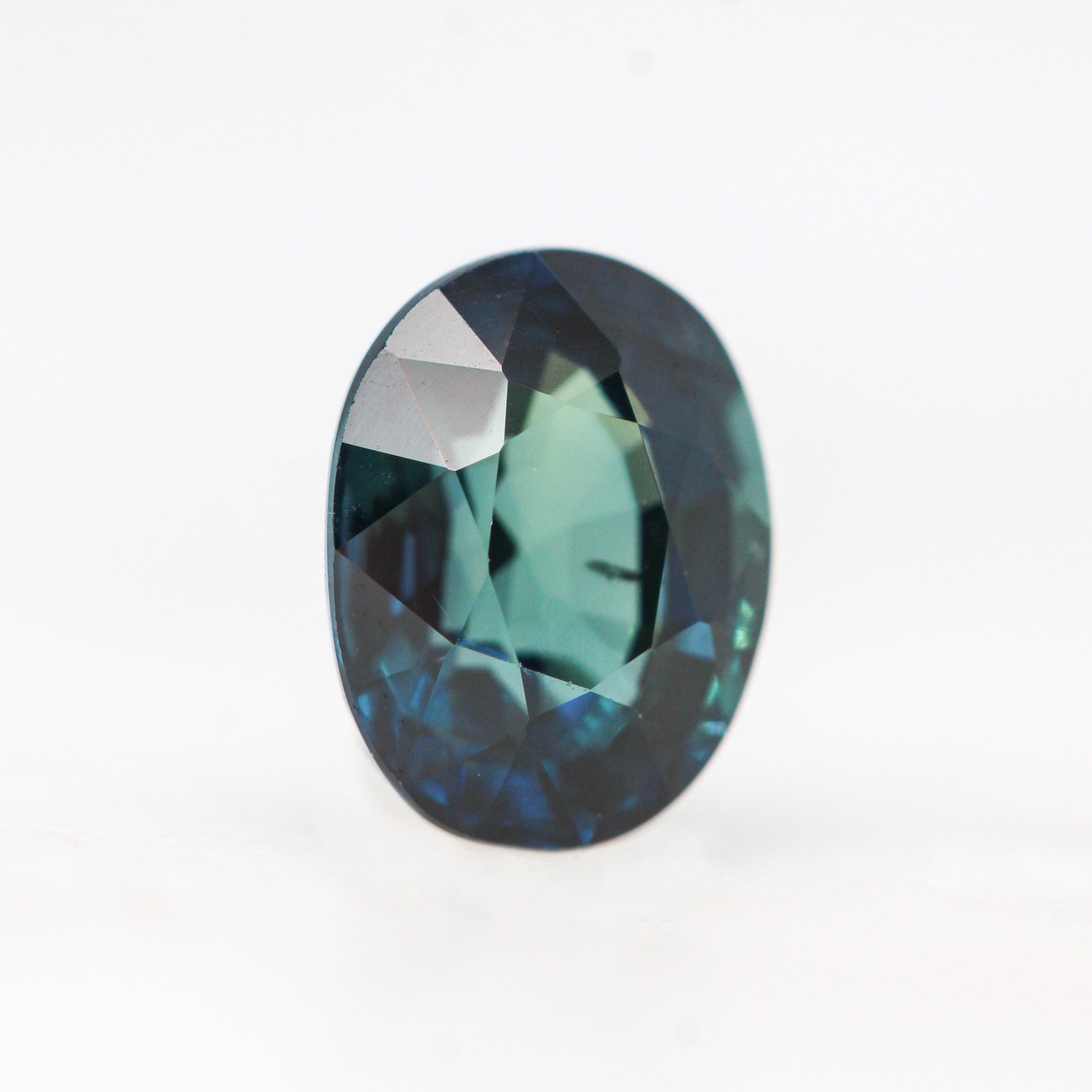 1.04 Carat Teal Oval Sapphire for Custom Work - Inventory Code TOS104 - Midwinter Co. Alternative Bridal Rings and Modern Fine Jewelry