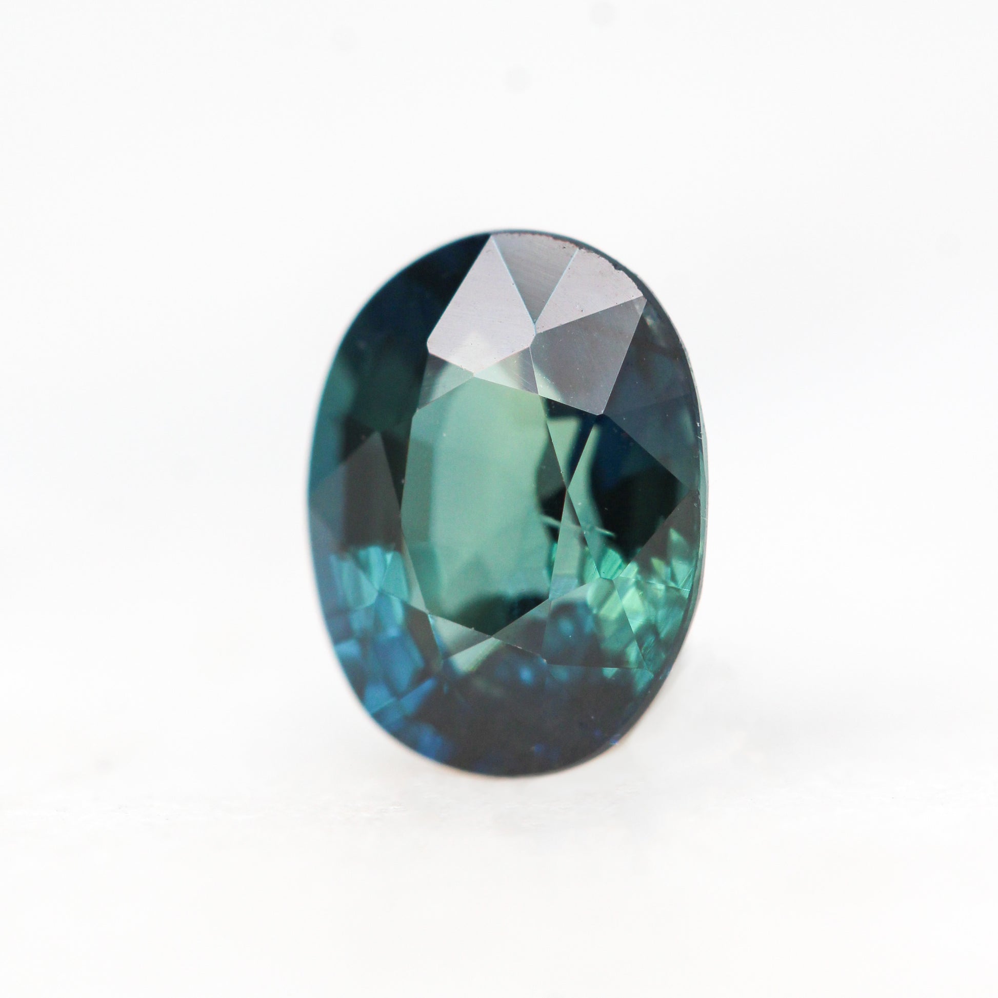 1.04 Carat Teal Oval Sapphire for Custom Work - Inventory Code TOS104 - Midwinter Co. Alternative Bridal Rings and Modern Fine Jewelry