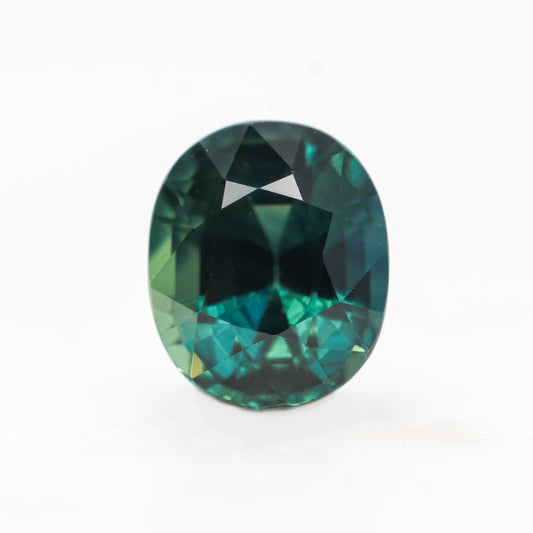 1.60 Carat Teal Oval Australian Sapphire for Custom Work - Inventory Code TOS160