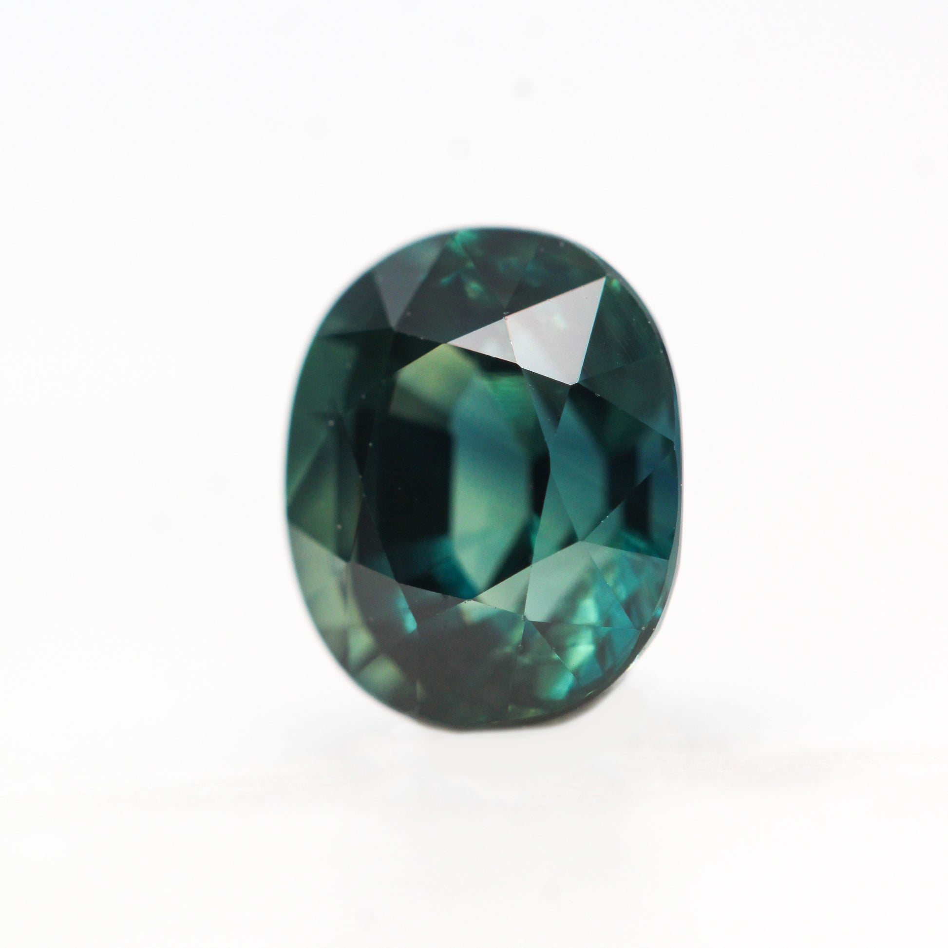1.60 Carat Teal Oval Australian Sapphire for Custom Work - Inventory Code TOS160 - Midwinter Co. Alternative Bridal Rings and Modern Fine Jewelry