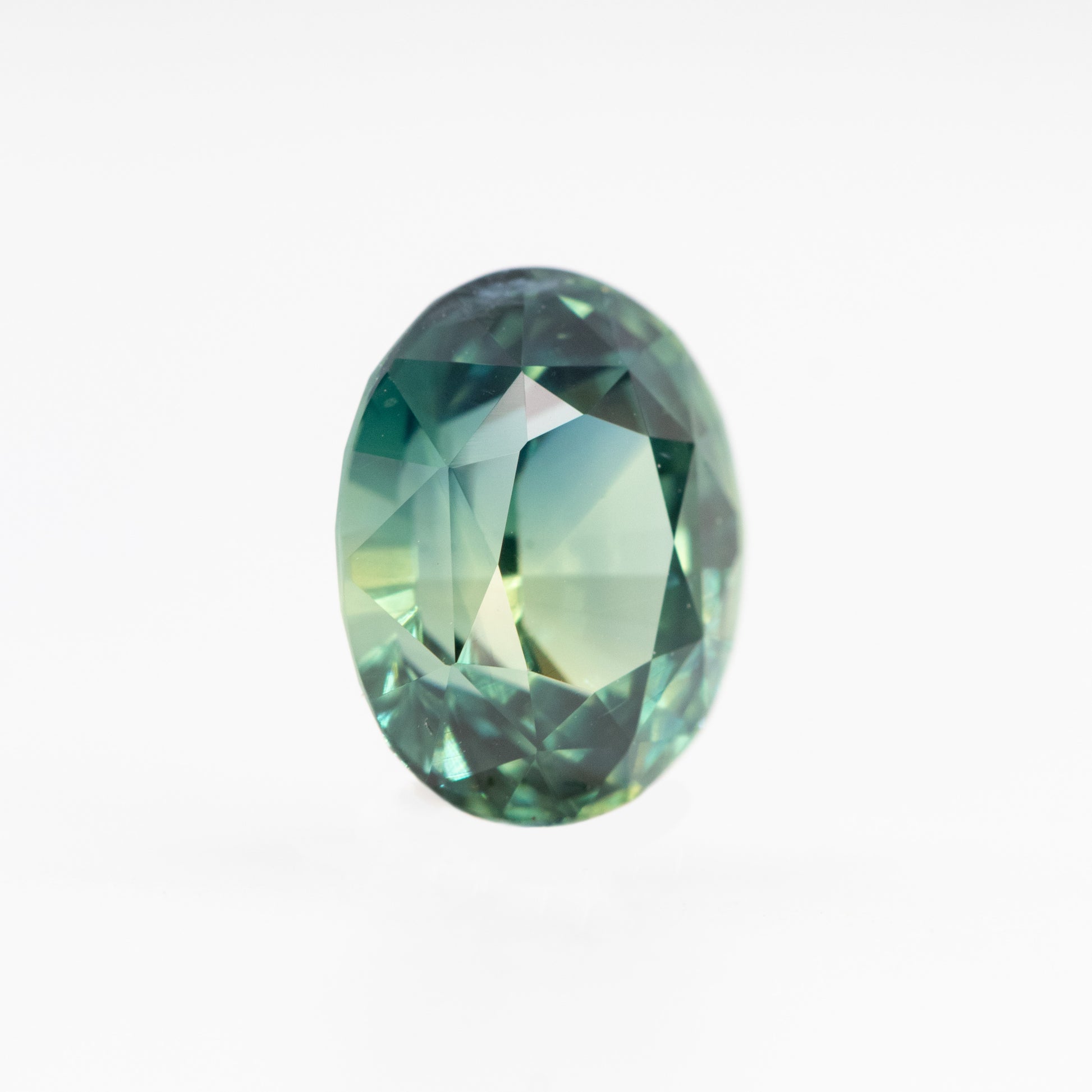 2.10 Carat Teal Oval Sapphire for Custom Work - Inventory Code TOS210 - Midwinter Co. Alternative Bridal Rings and Modern Fine Jewelry