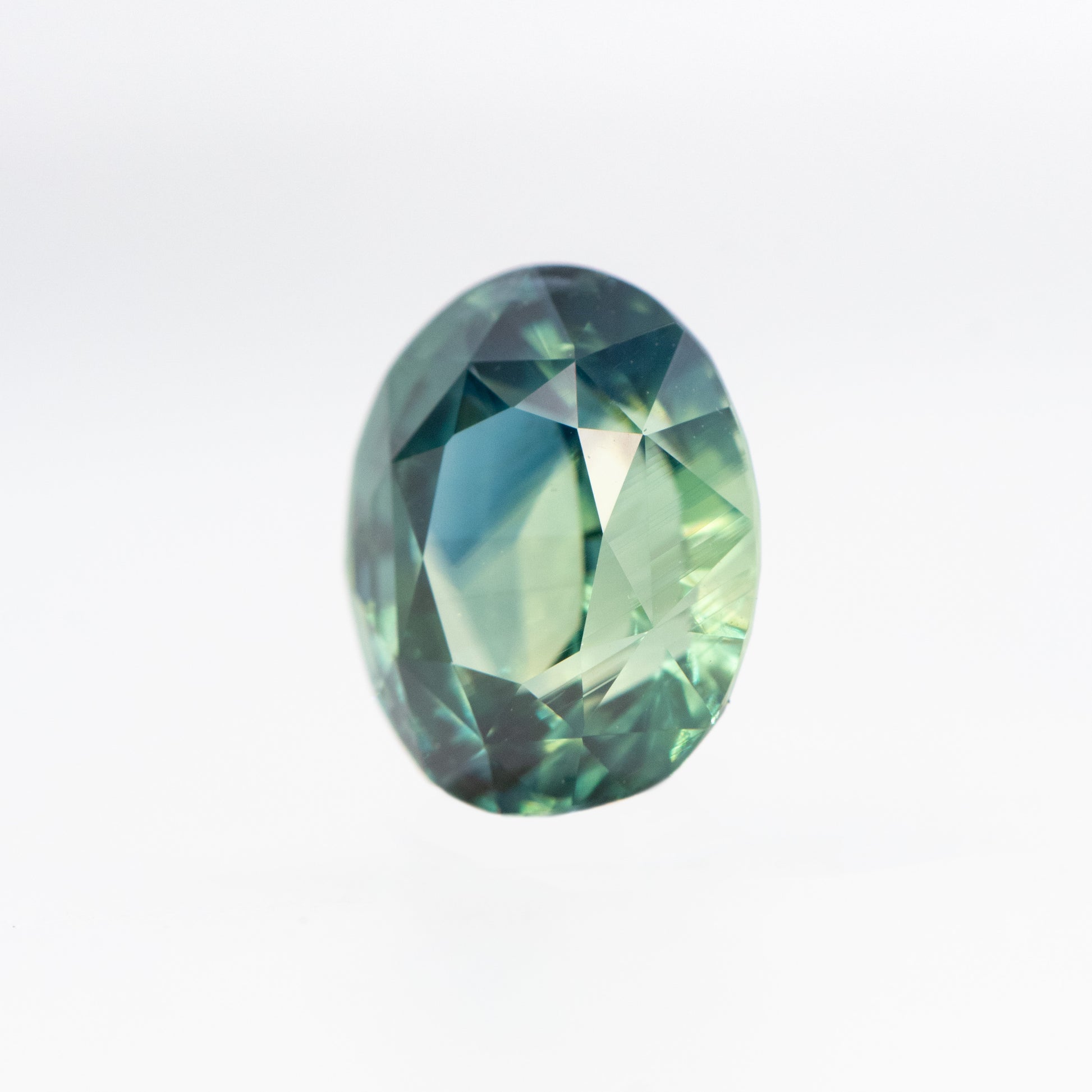 2.10 Carat Teal Oval Sapphire for Custom Work - Inventory Code TOS210 - Midwinter Co. Alternative Bridal Rings and Modern Fine Jewelry
