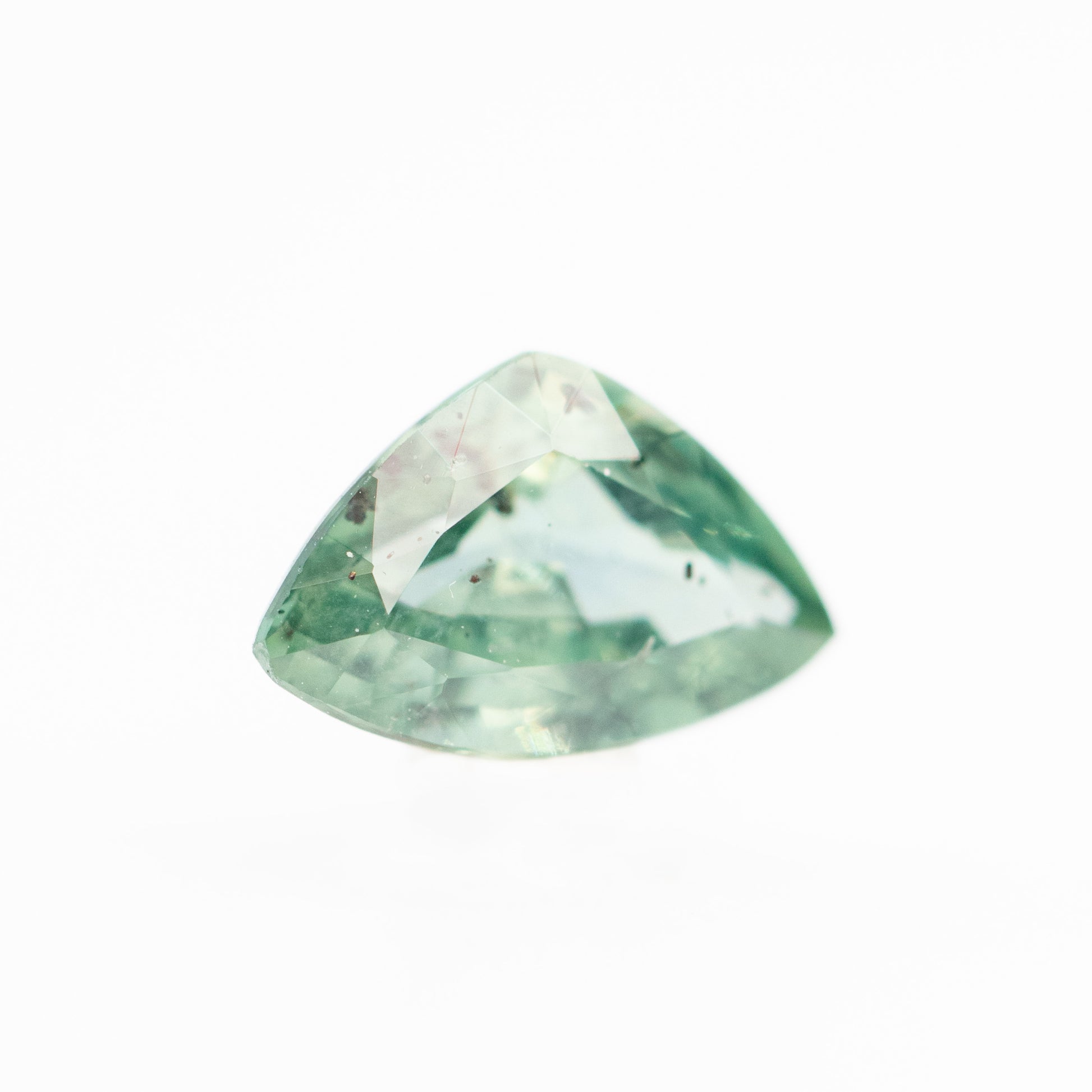 1.08 Carat Trillion Color Change Aqua Sapphire for Custom Work - Inventory Code TTS108 - Midwinter Co. Alternative Bridal Rings and Modern Fine Jewelry