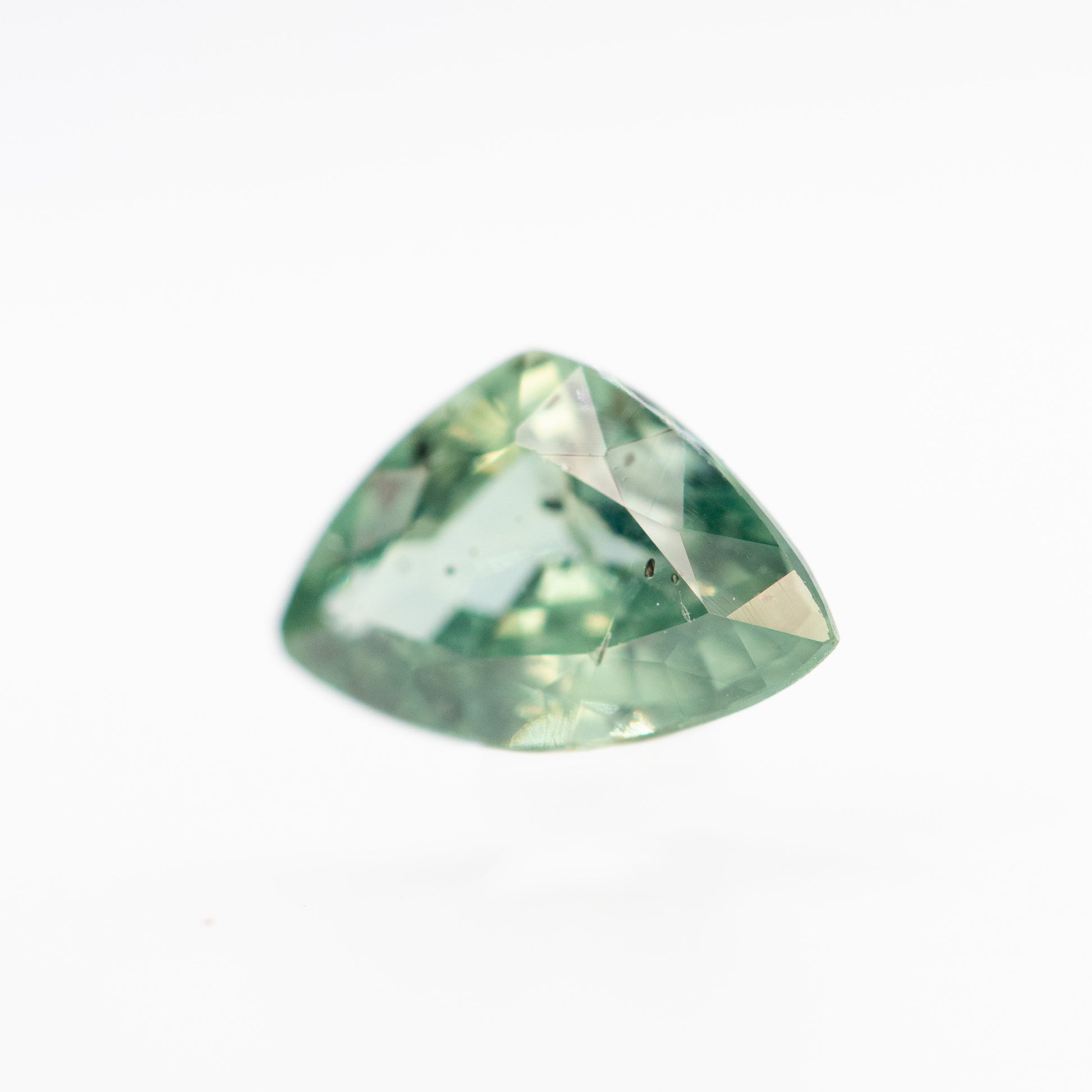 1.08 Carat Trillion Color Change Aqua Sapphire for Custom Work - Inventory Code TTS108 - Midwinter Co. Alternative Bridal Rings and Modern Fine Jewelry