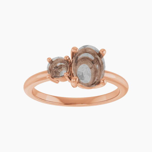 Toi Et Moi Setting - Midwinter Co. Alternative Bridal Rings and Modern Fine Jewelry