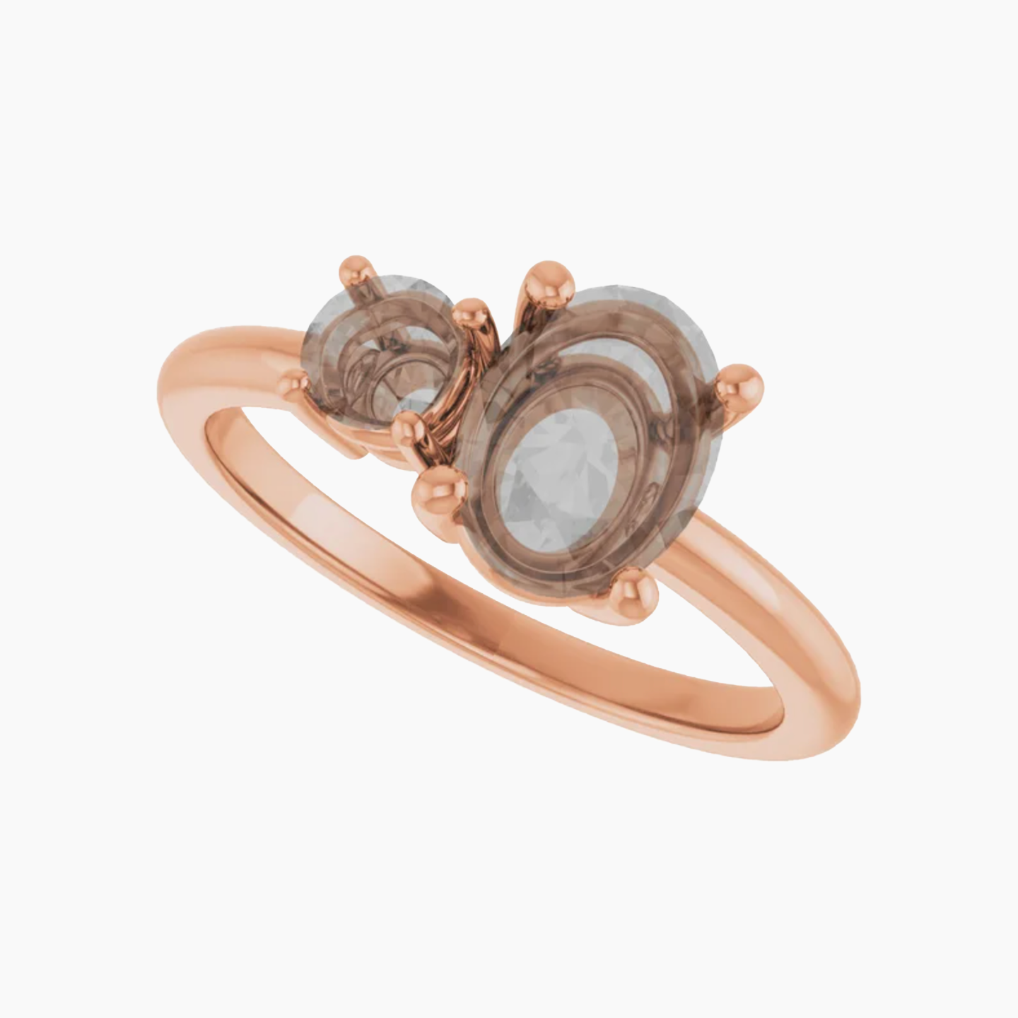 Toi Et Moi Setting - Midwinter Co. Alternative Bridal Rings and Modern Fine Jewelry