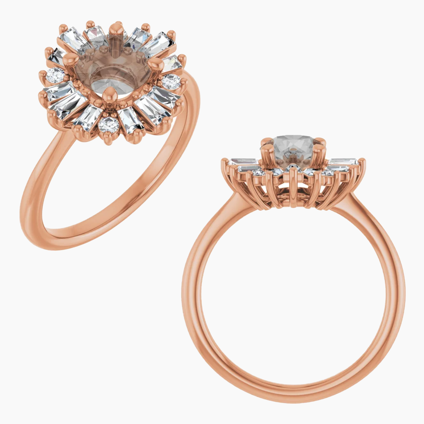 Veda Setting - Midwinter Co. Alternative Bridal Rings and Modern Fine Jewelry