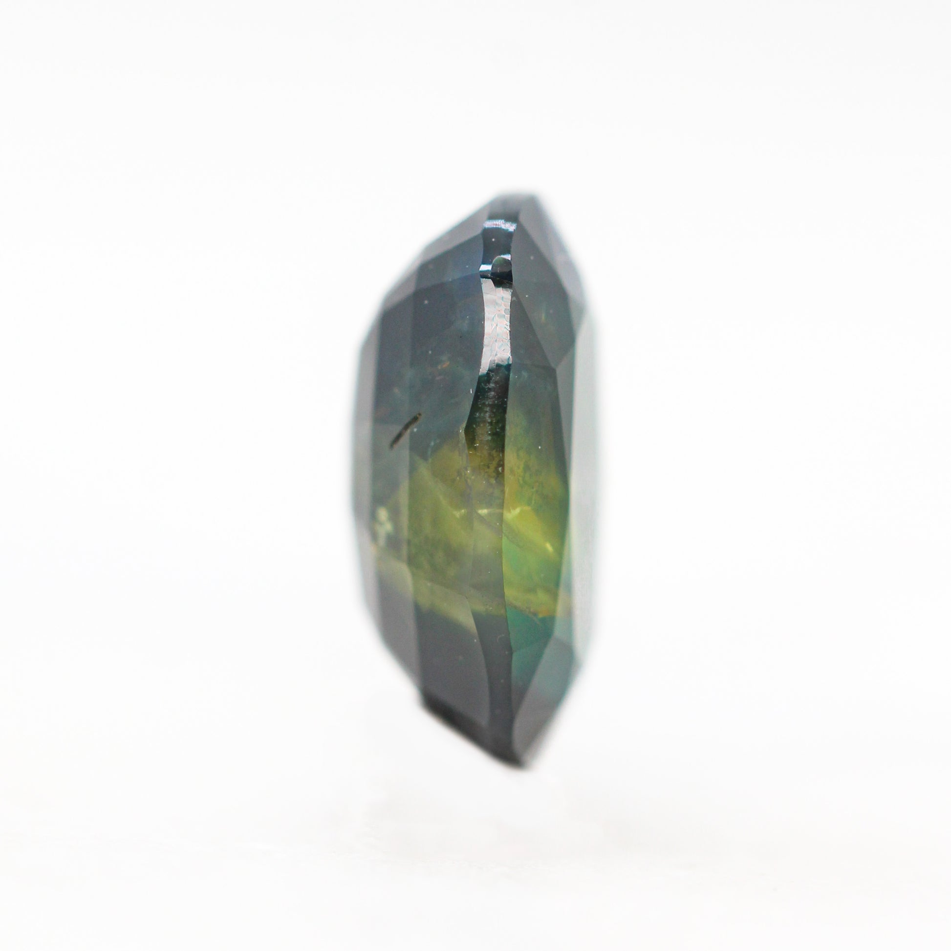 3.50 Carat Yellow-Green Oval Sapphire for Custom Work - Inventory Code YGOS350 - Midwinter Co. Alternative Bridal Rings and Modern Fine Jewelry