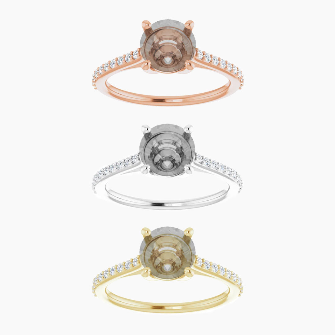 Raine Setting - (redesigned) - Midwinter Co. Alternative Bridal Rings and Modern Fine Jewelry