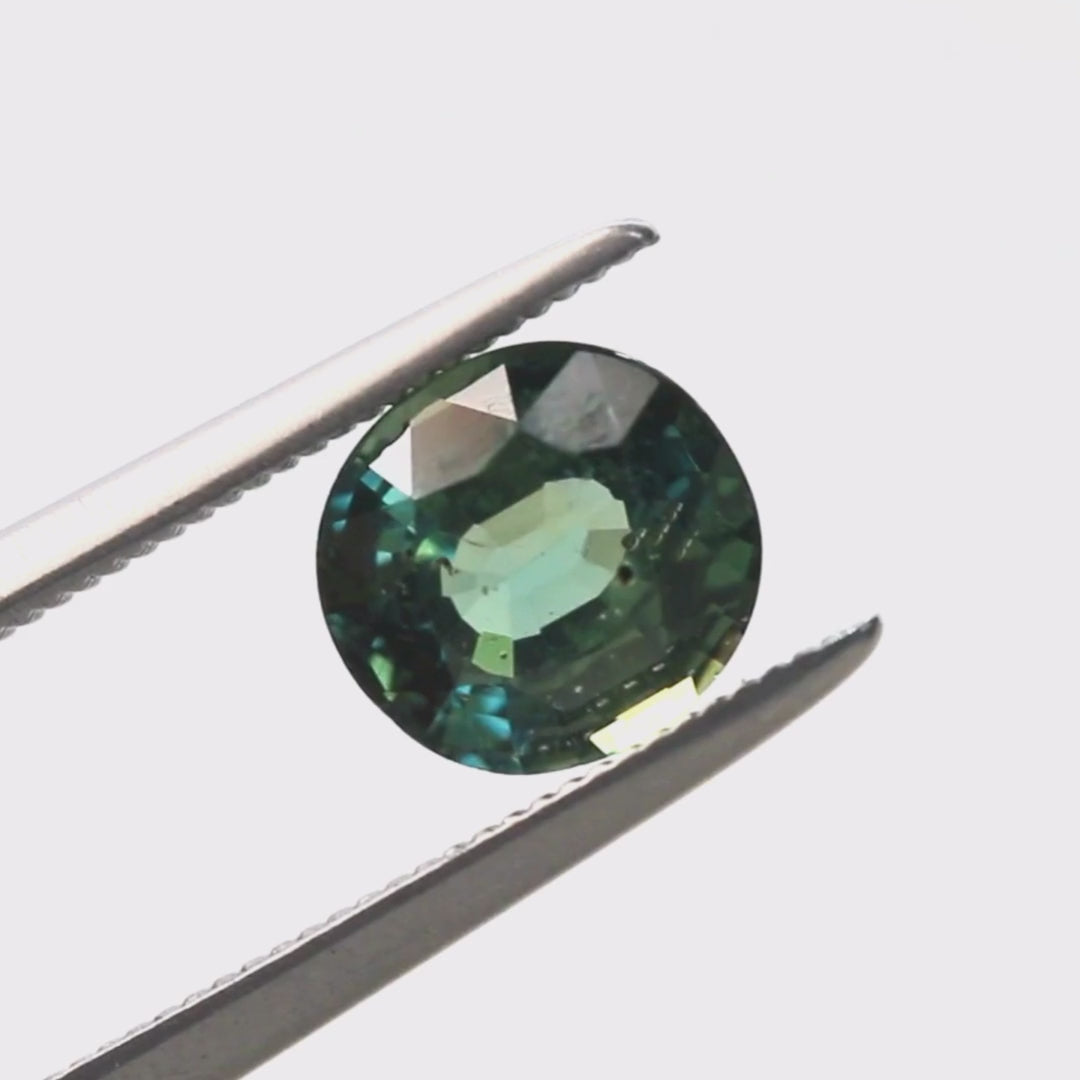 1.49 Carat Light Green Teal Sapphire for Custom Work - Inventory Code GTOS149