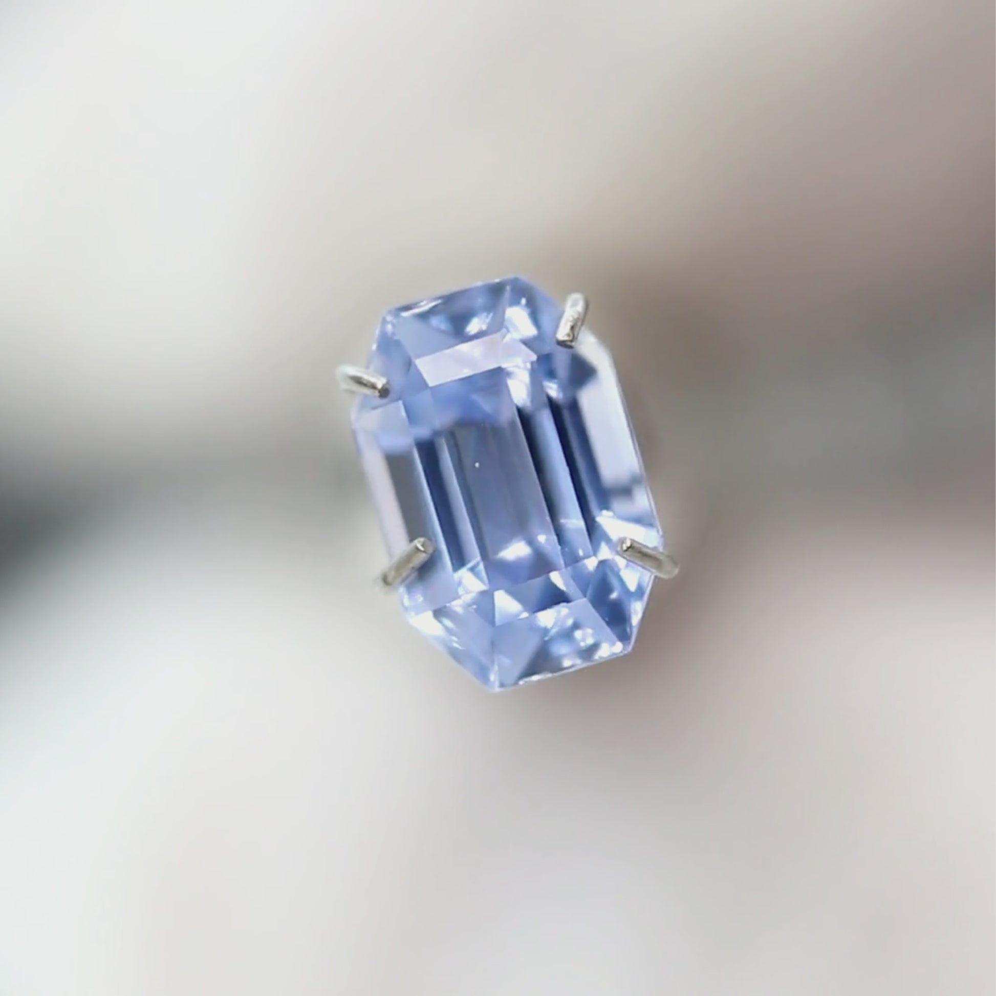 1.85 Carat Emerald Cut Cornflower Blue Sapphire for Custom Work - Inventory Code BES185