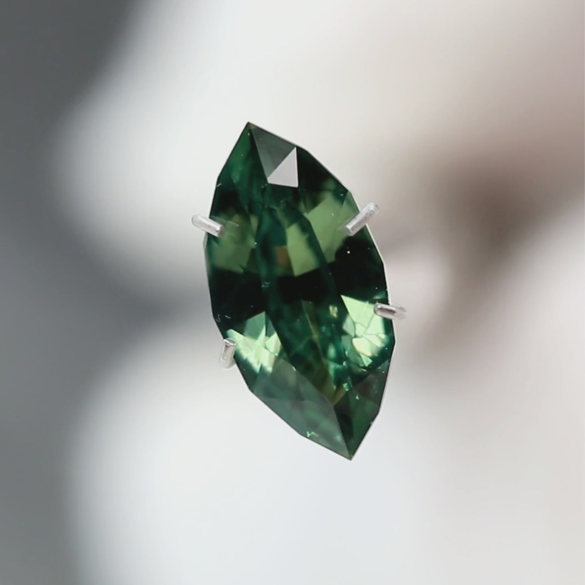 2.51 Carat Teal Green Marquise Sapphire for Custom Work - Inventory Code TGMS251