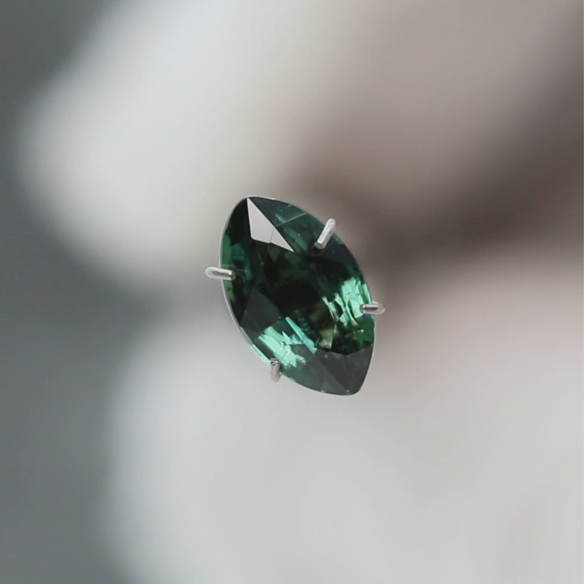 2.02 Carat Teal Green Marquise Sapphire for Custom Work - Inventory Code GMS202