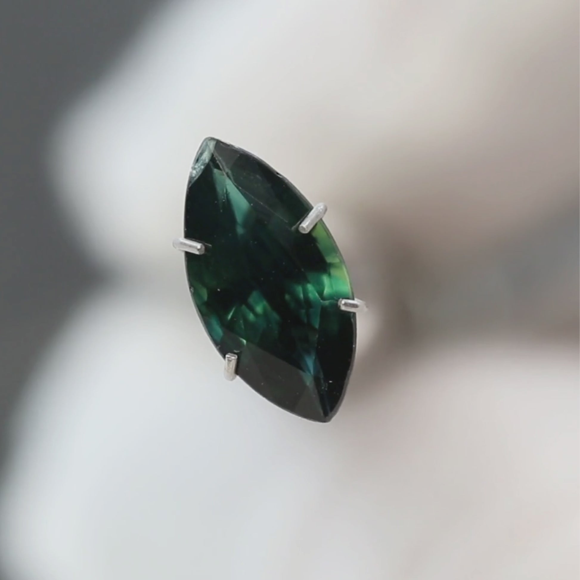 2.12 Carat Teal Marquise Sapphire for Custom Work - Inventory Code TMS212