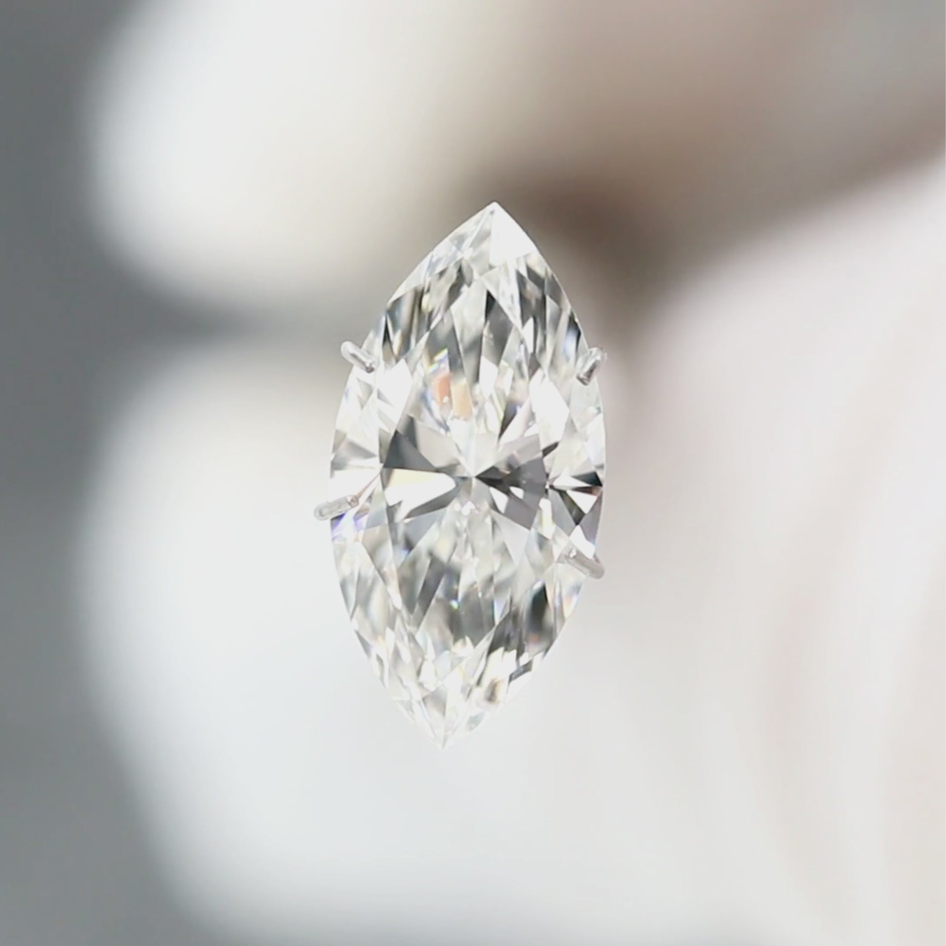 3.01 Carat Certified Lab Grown Marquise Diamond for Custom Work - Inventory Code LGM301