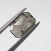 1.35 Carat Rose or Brilliant Cut Light Gray Emerald Cut Celestial Diamond for Custom Work - Inventory Code SGE135