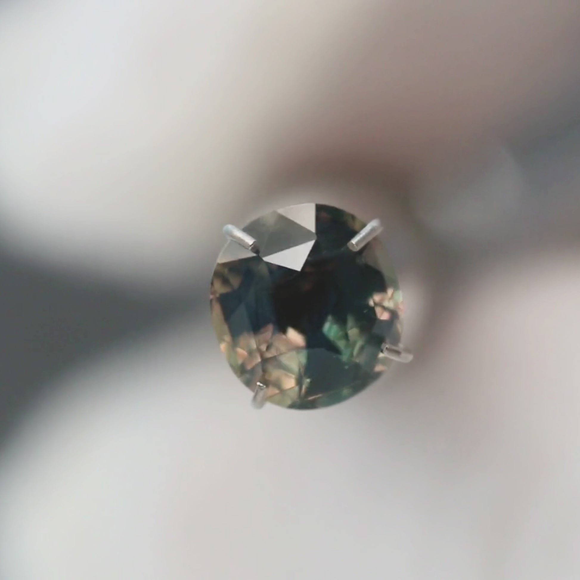 1.55 Carat Earthy Multicolor Cushion Sapphire for Custom Work - Inventory Code MCCS155
