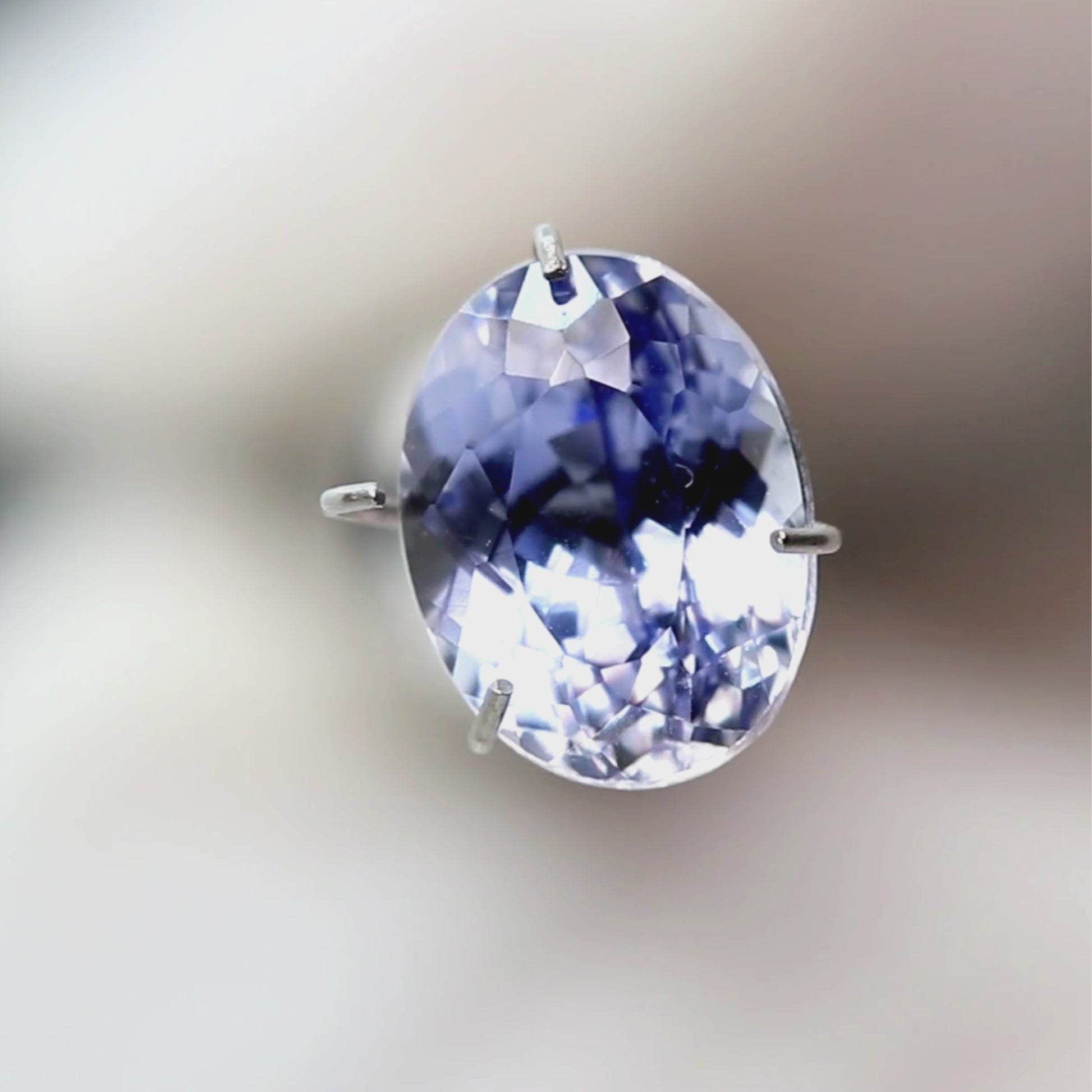 3.17 Carat Light Blue Oval Lab Sapphire for Custom Work - Inventory Code LBOS317