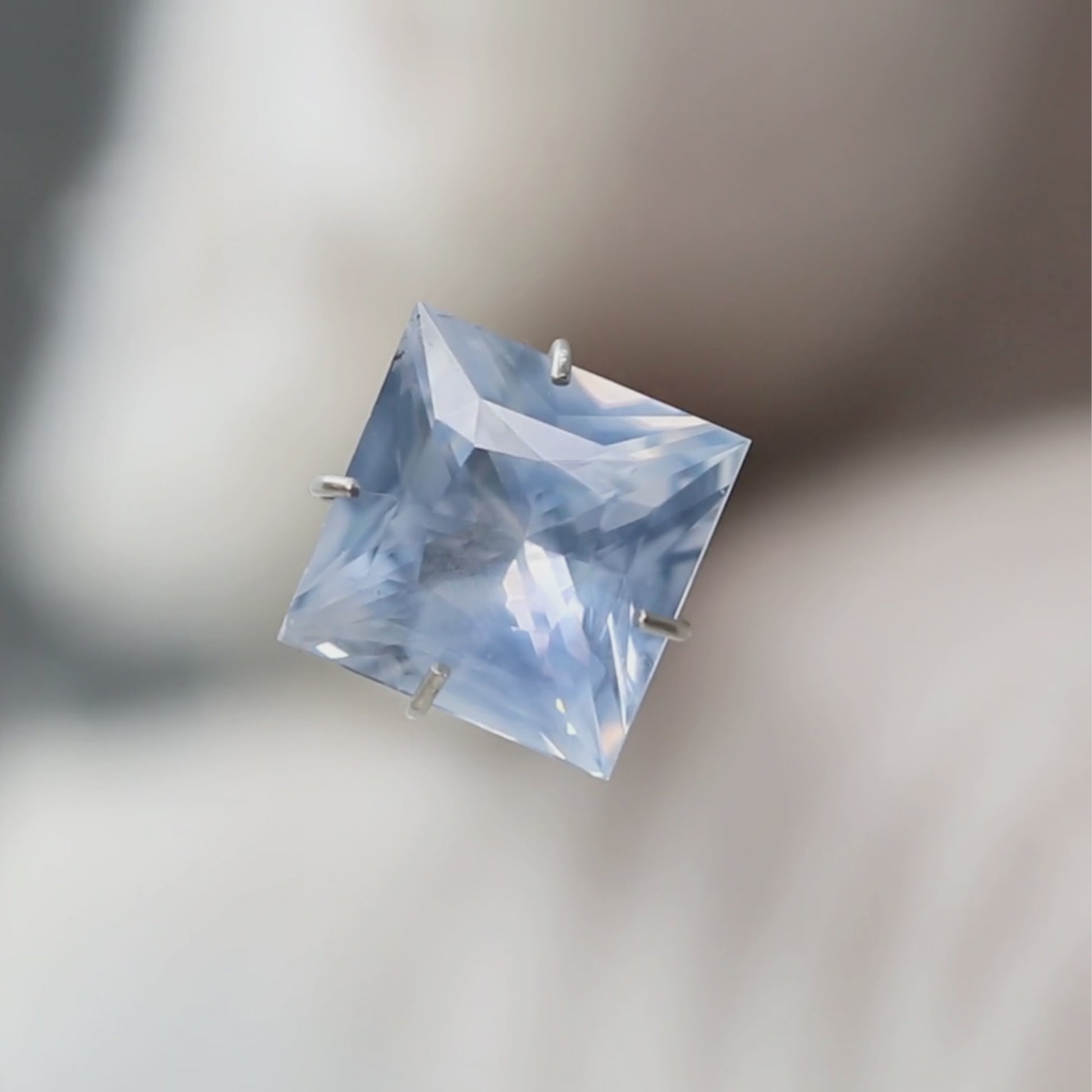 2.64 Carat Opalescent Princess Cut Sapphire for Custom Work - Inventory Code BPCS264