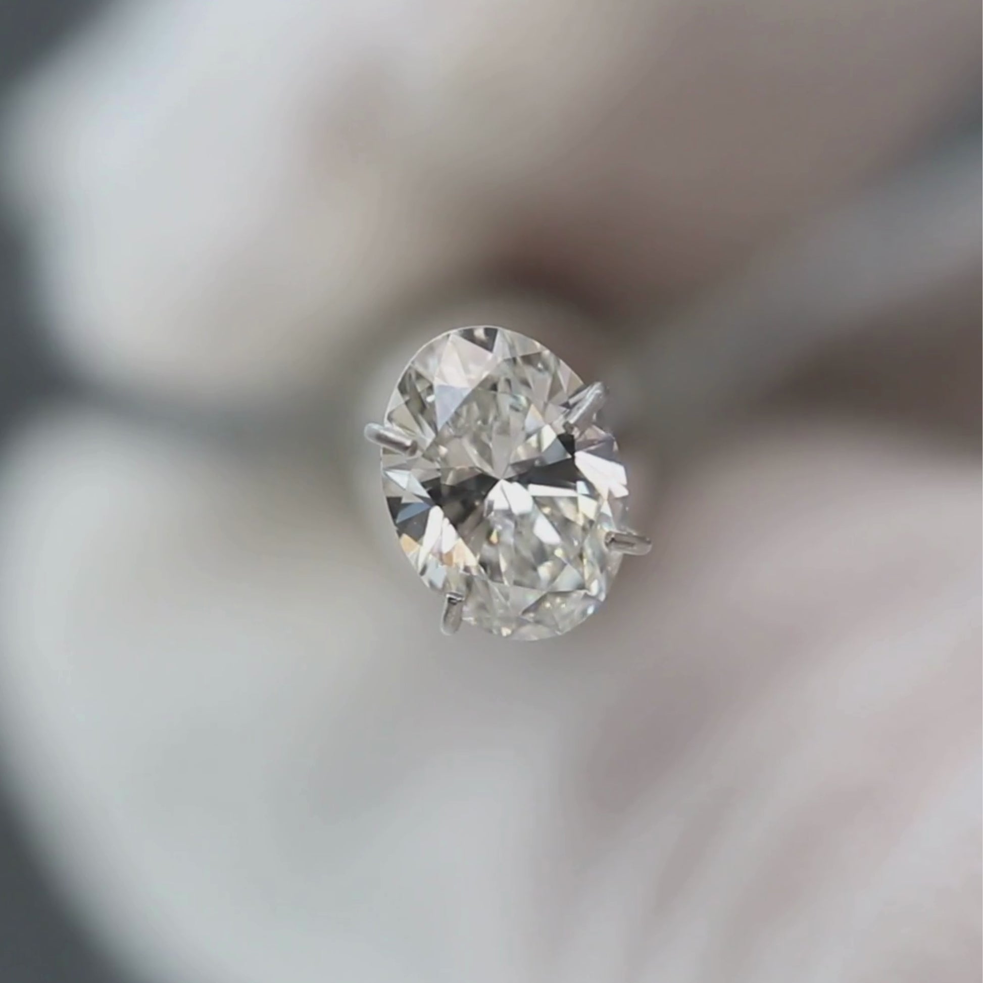 1.01 Carat Certified Lab Grown Oval Diamond for Custom Work - Inventory Code LGO101