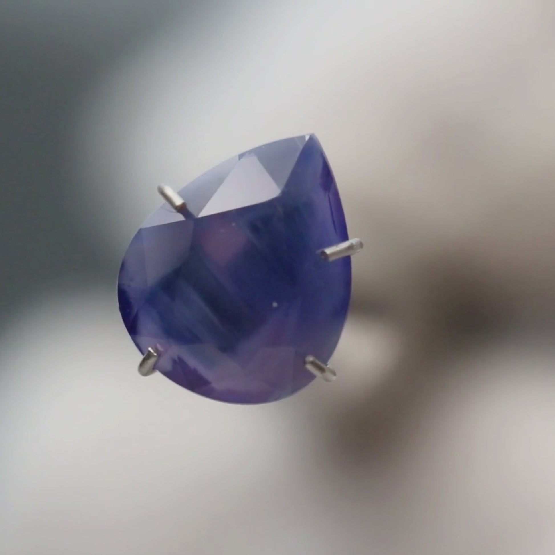 2.51 Carat Purple Pear Sapphire for Custom Work - Inventory Code PPS251