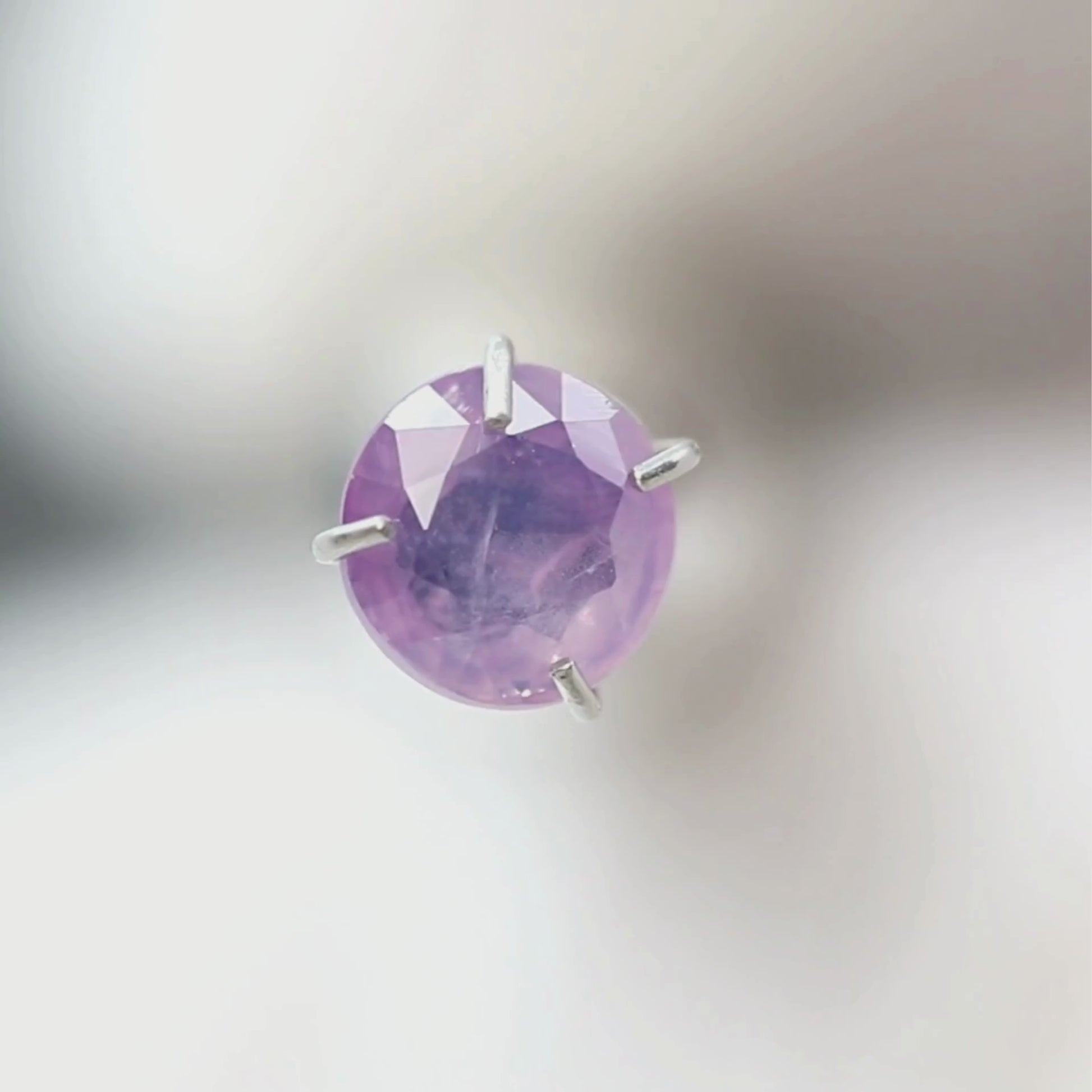 0.81 Carat Pink Round Sapphire for Custom Work - Inventory Code PRS081