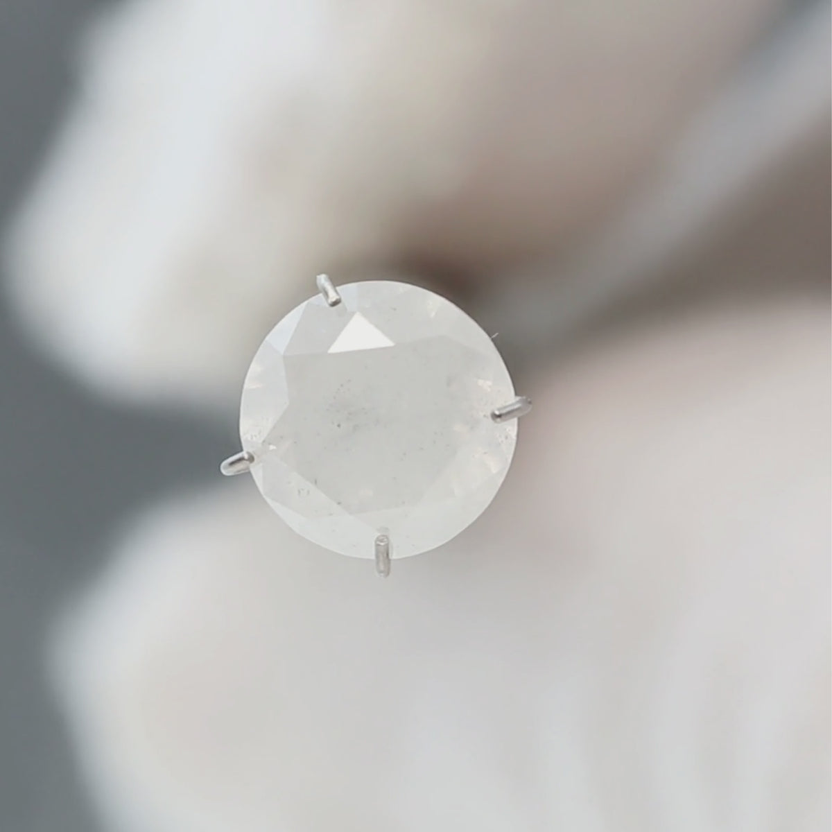 2.63 Carat Misty White Round Diamond for Custom Work - Inventory Code MWR263