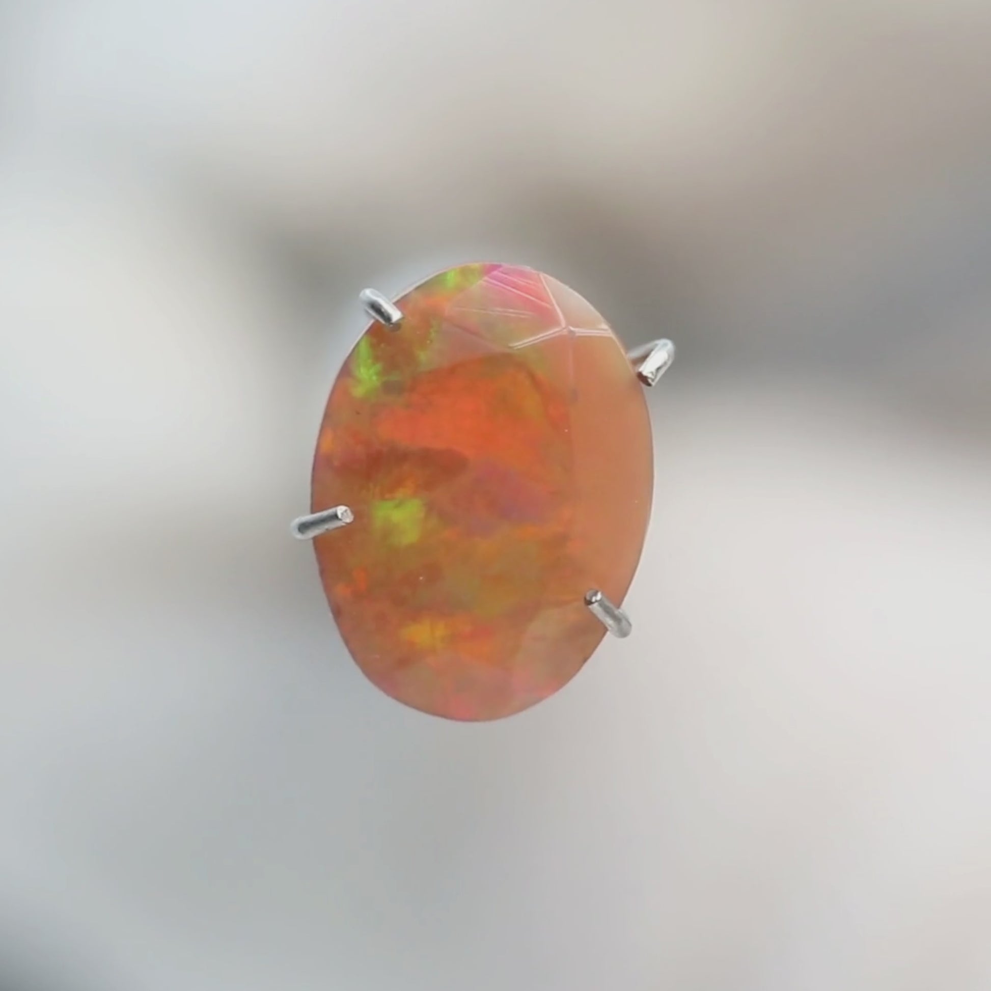1.35 Carat Oval Fire Opal for Custom Work - Inventory Code OOO135