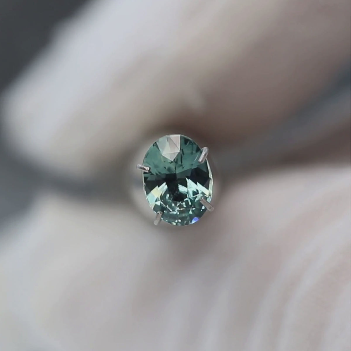 1.18 Carat Light Blue Oval Sapphire for Custom Work - Inventory Code LBOS118