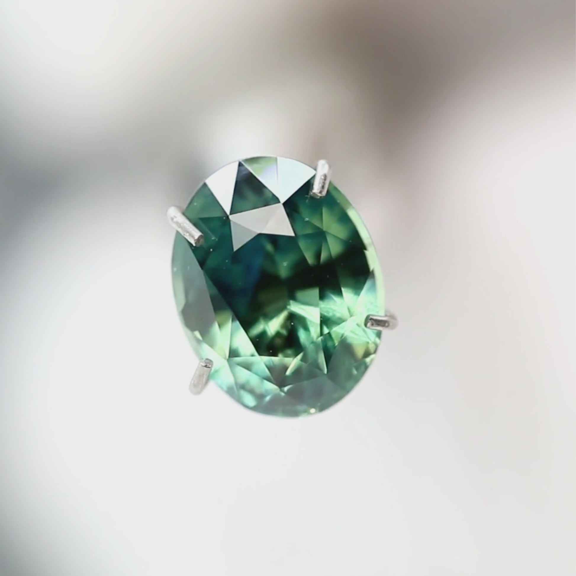 2.10 Carat Teal Oval Sapphire for Custom Work - Inventory Code TOS210