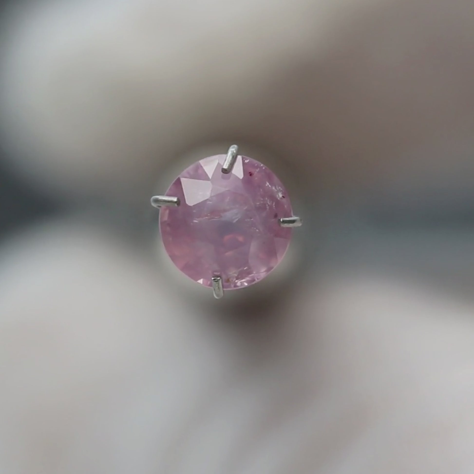 1.33 Carat Pink Round Sapphire for Custom Work - Inventory Code PRS133